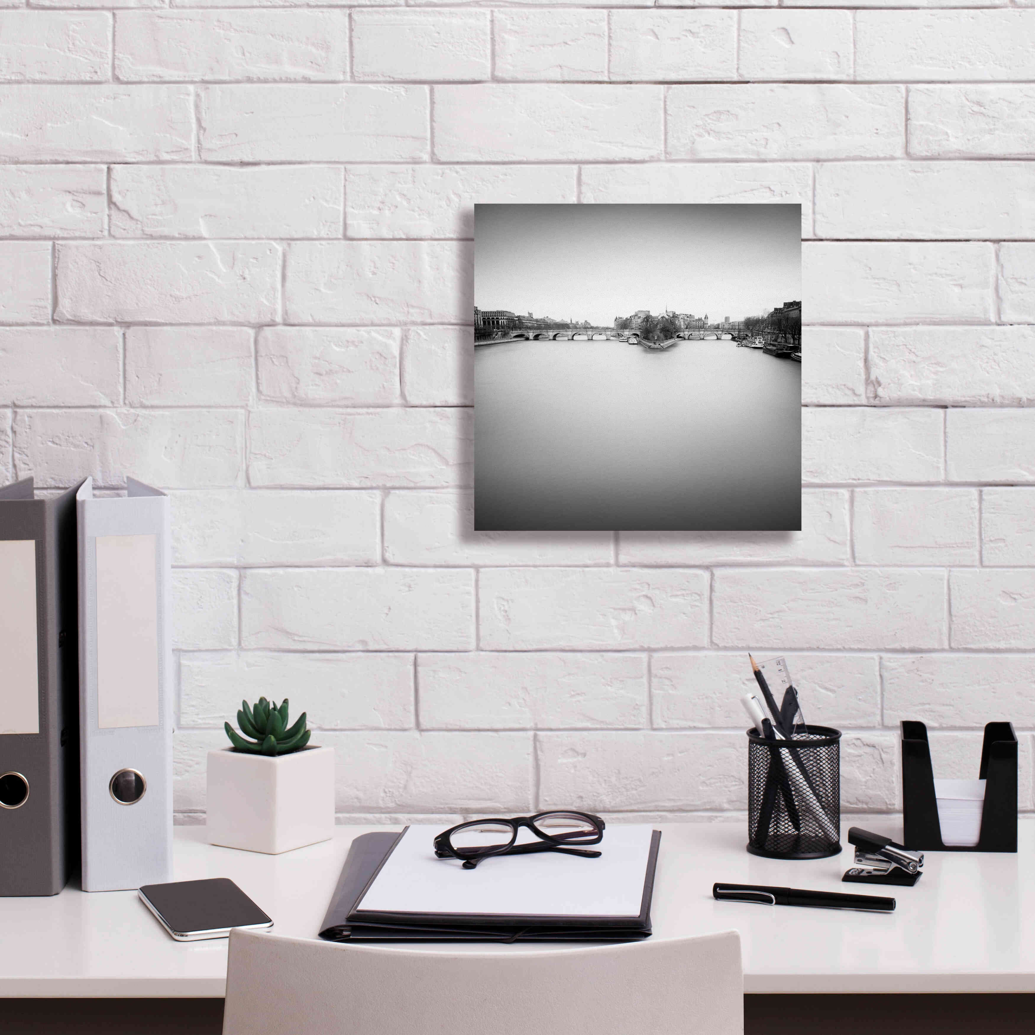 'Ile de la Cite' by Wilco Dragt, Giclee Canvas Wall Art,12 x 12