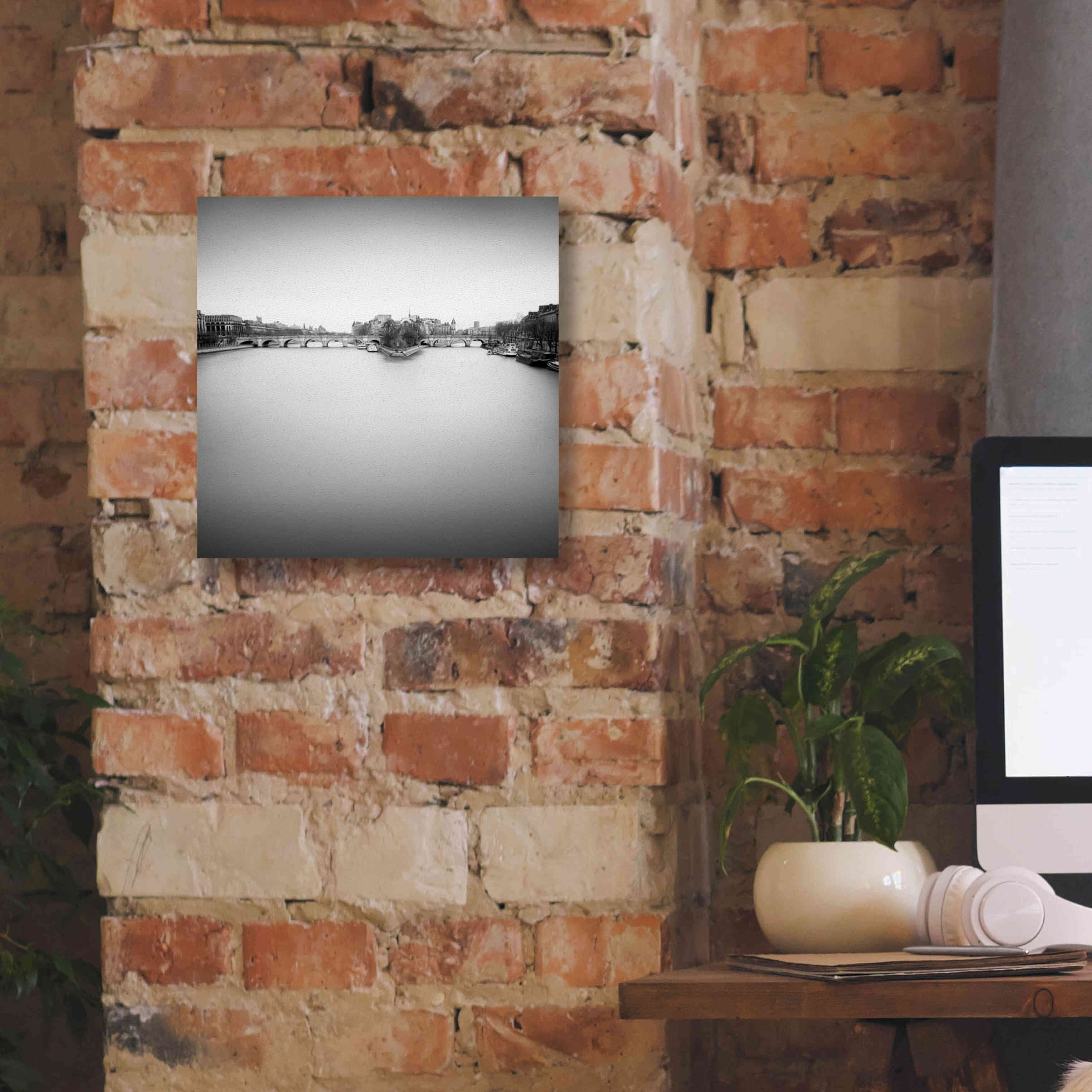 'Ile de la Cite' by Wilco Dragt, Giclee Canvas Wall Art,12 x 12