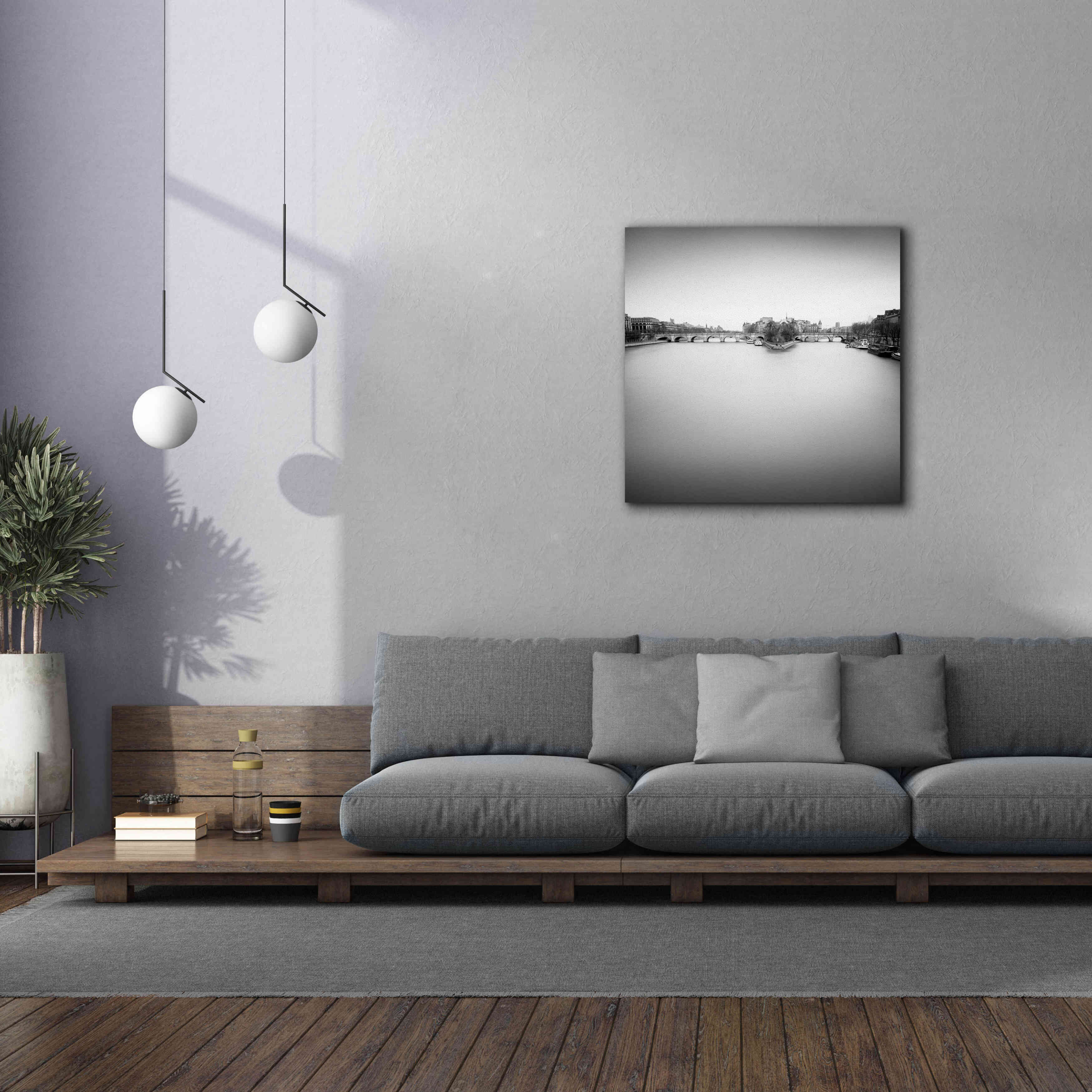 'Ile de la Cite' by Wilco Dragt, Giclee Canvas Wall Art,37 x 37