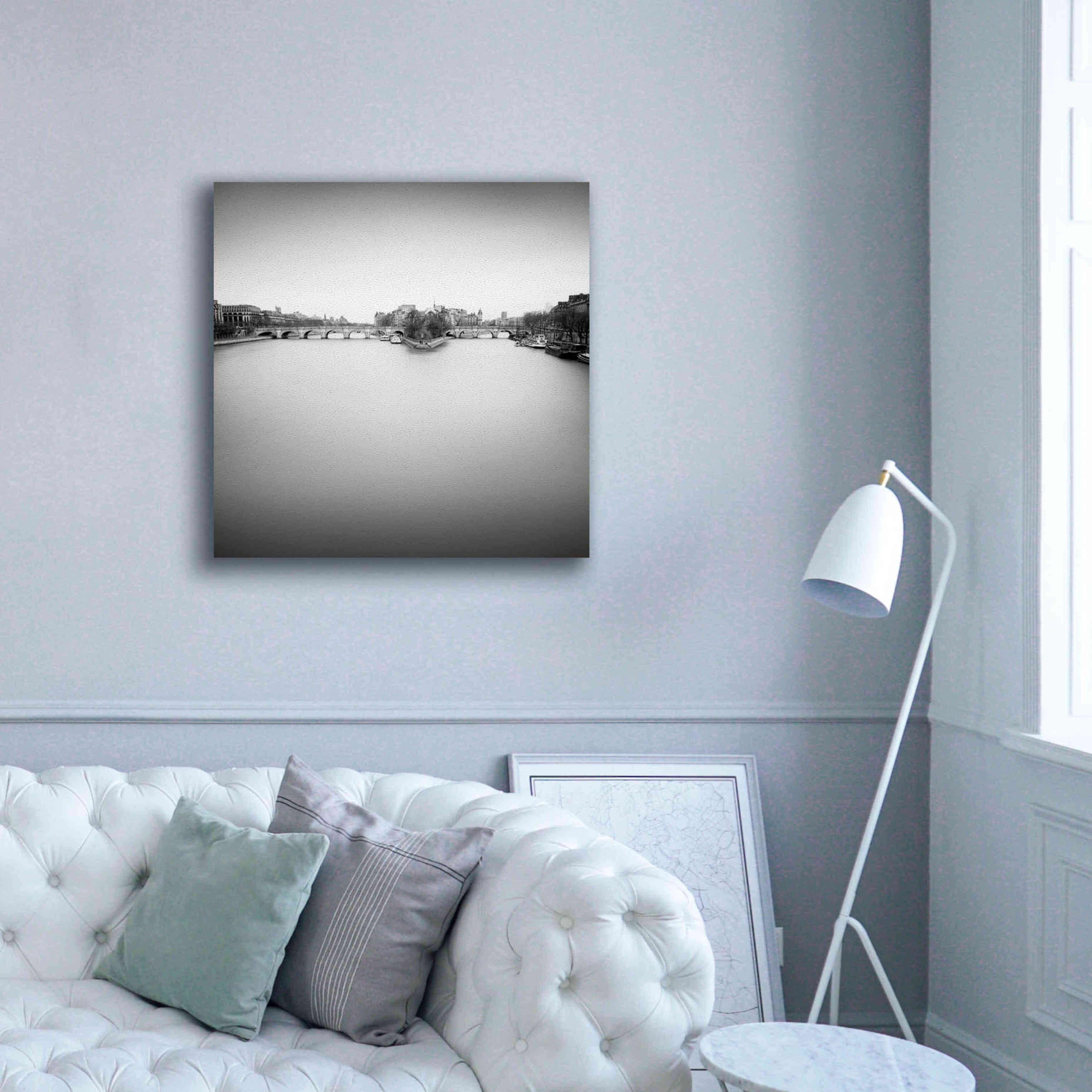'Ile de la Cite' by Wilco Dragt, Giclee Canvas Wall Art,37 x 37