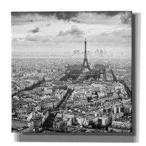 'La Tour Eiffel et La Defense' by Wilco Dragt, Giclee Canvas Wall Art
