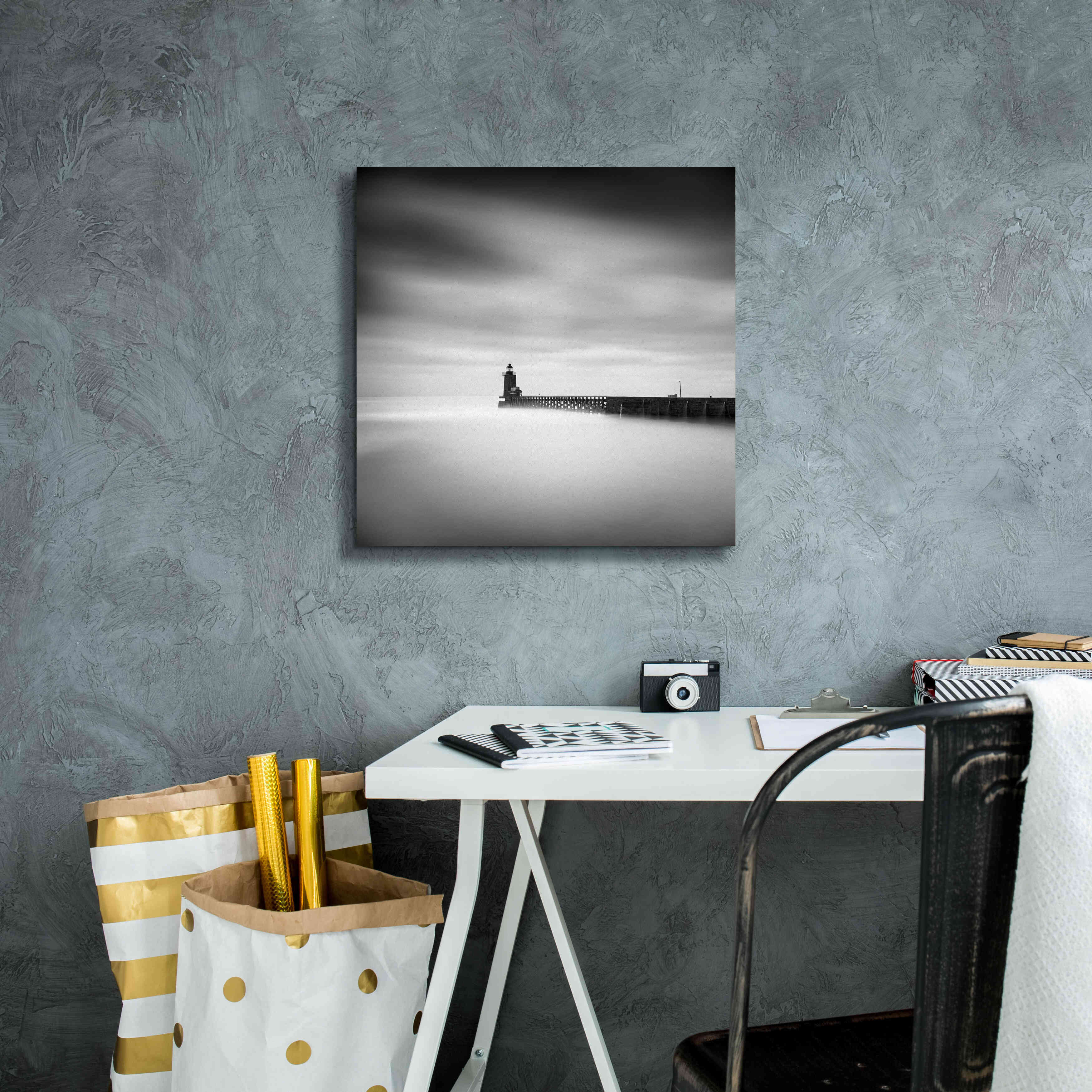 'Le Phare' by Wilco Dragt, Giclee Canvas Wall Art,18 x 18