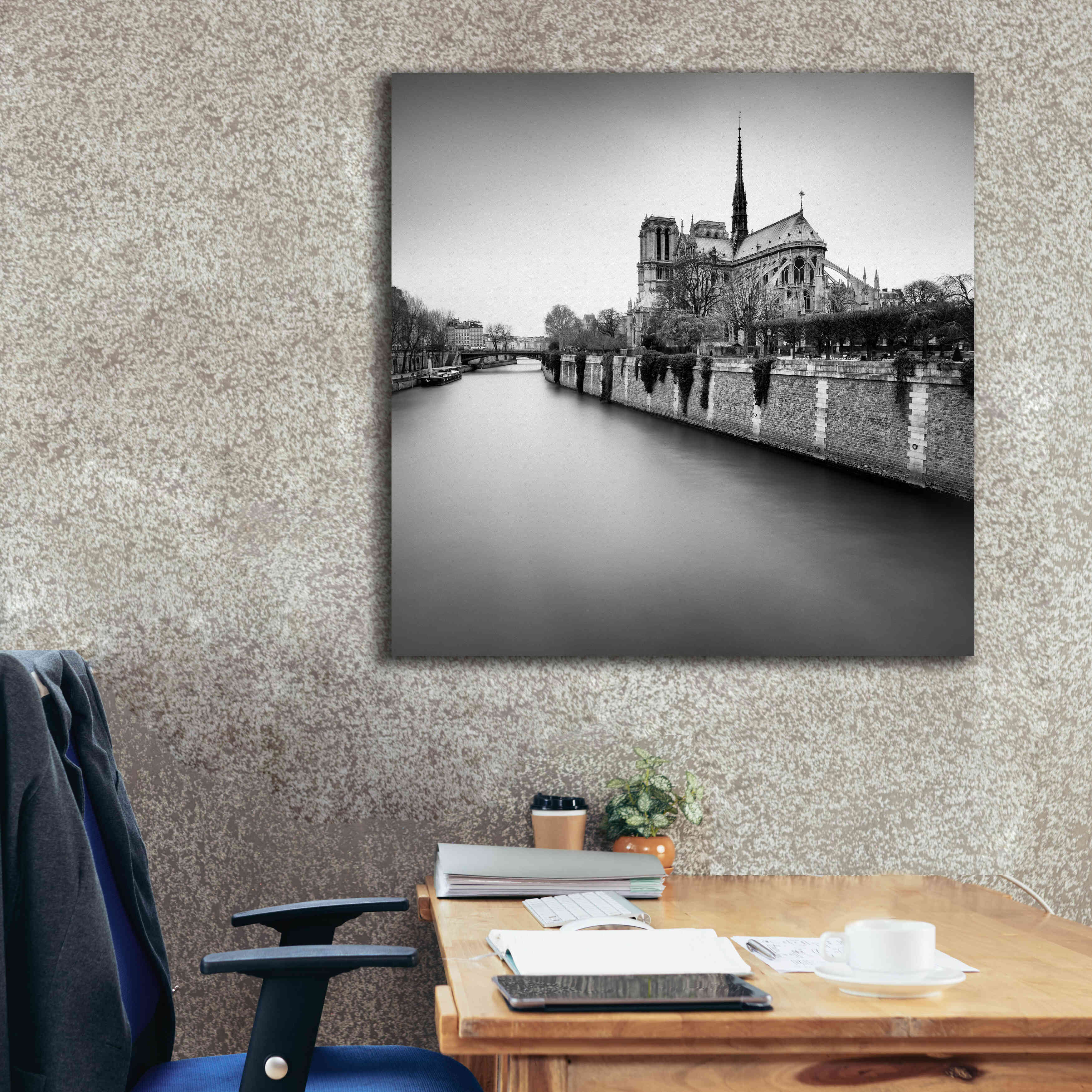 'Notre Dame II' by Wilco Dragt, Giclee Canvas Wall Art,37 x 37