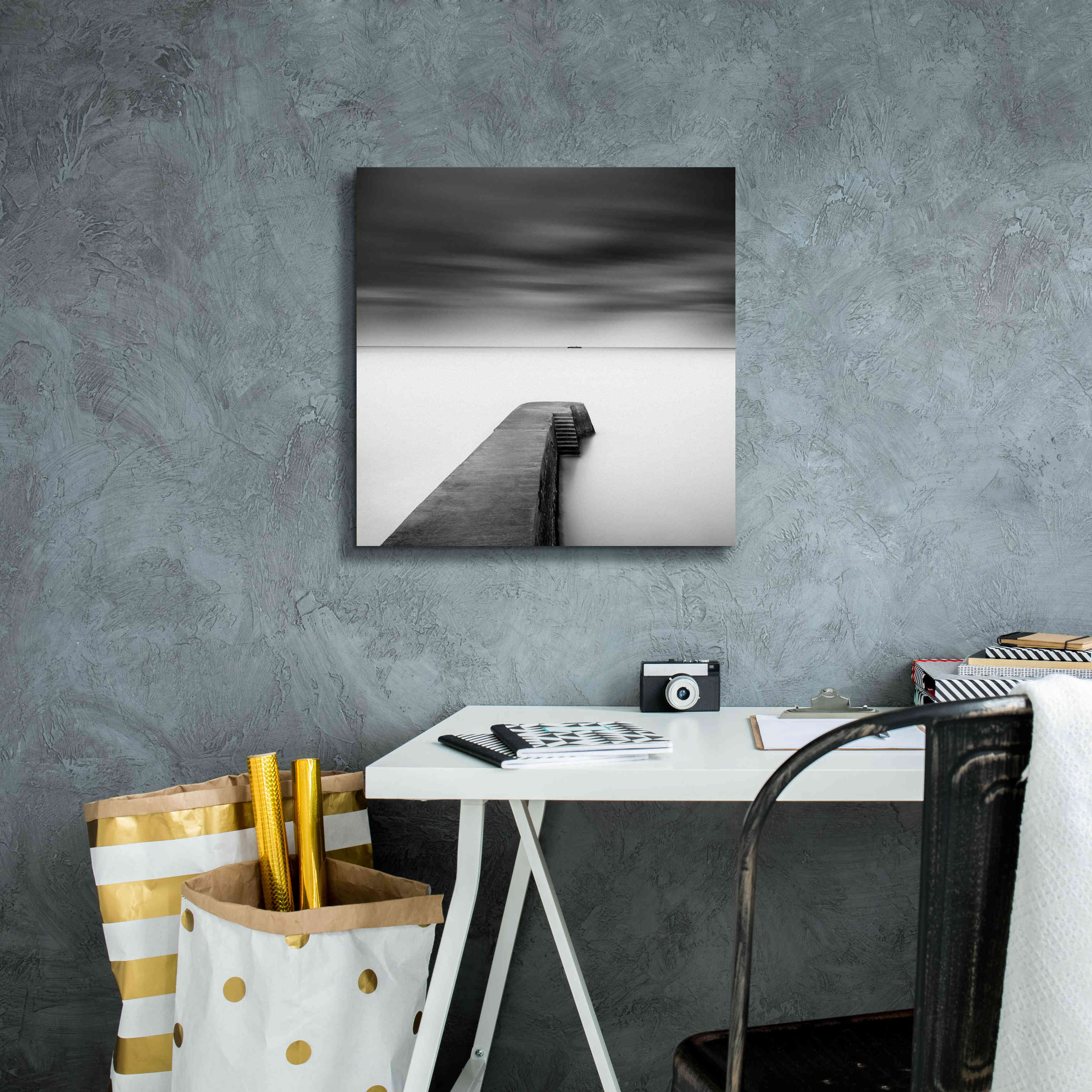 'The Jetty-Study #1' by Wilco Dragt, Giclee Canvas Wall Art,18 x 18