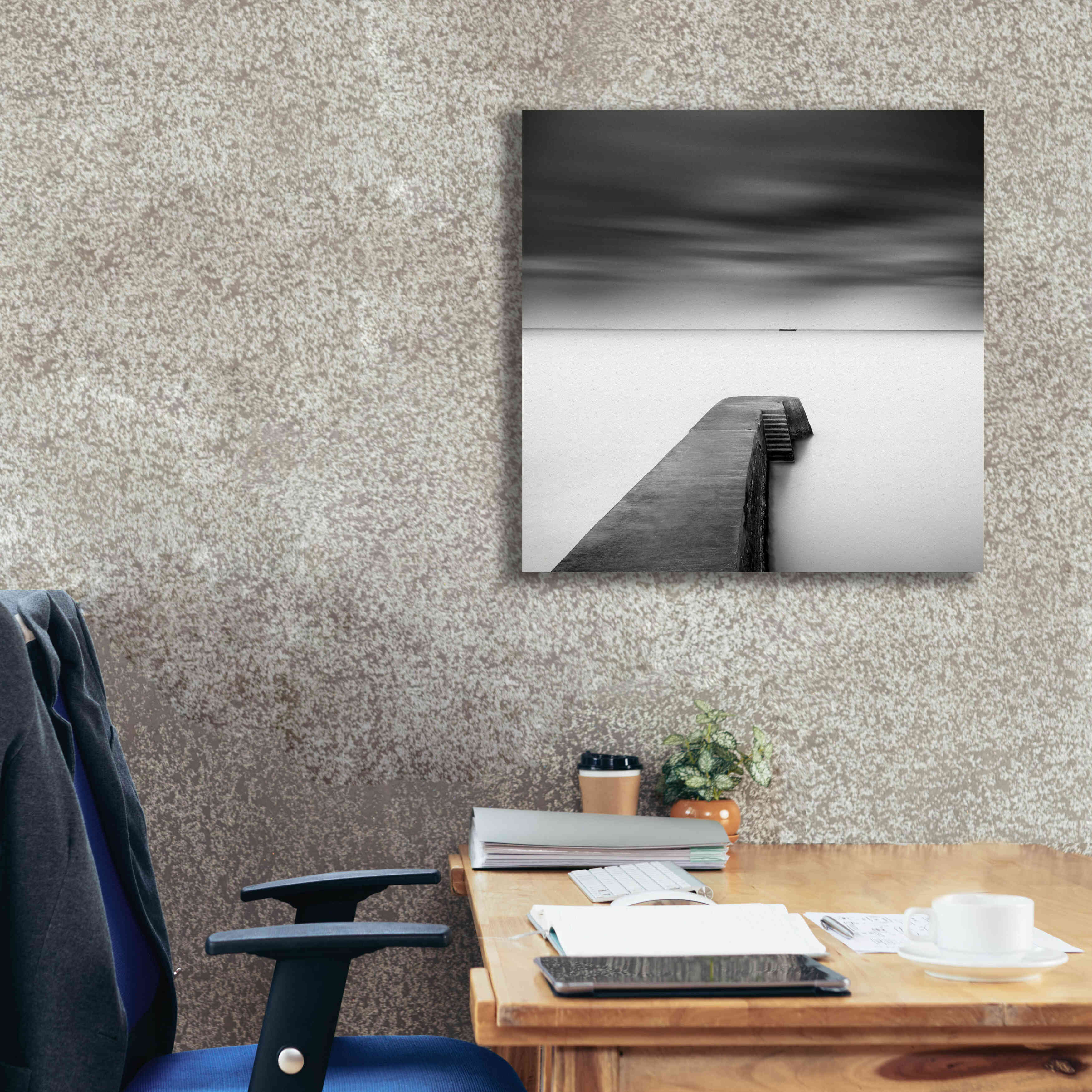 'The Jetty-Study #1' by Wilco Dragt, Giclee Canvas Wall Art,26 x 26
