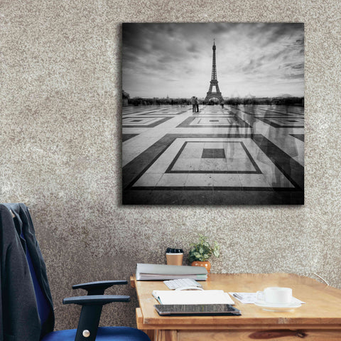 Image of 'Tourists' by Wilco Dragt, Giclee Canvas Wall Art,37 x 37