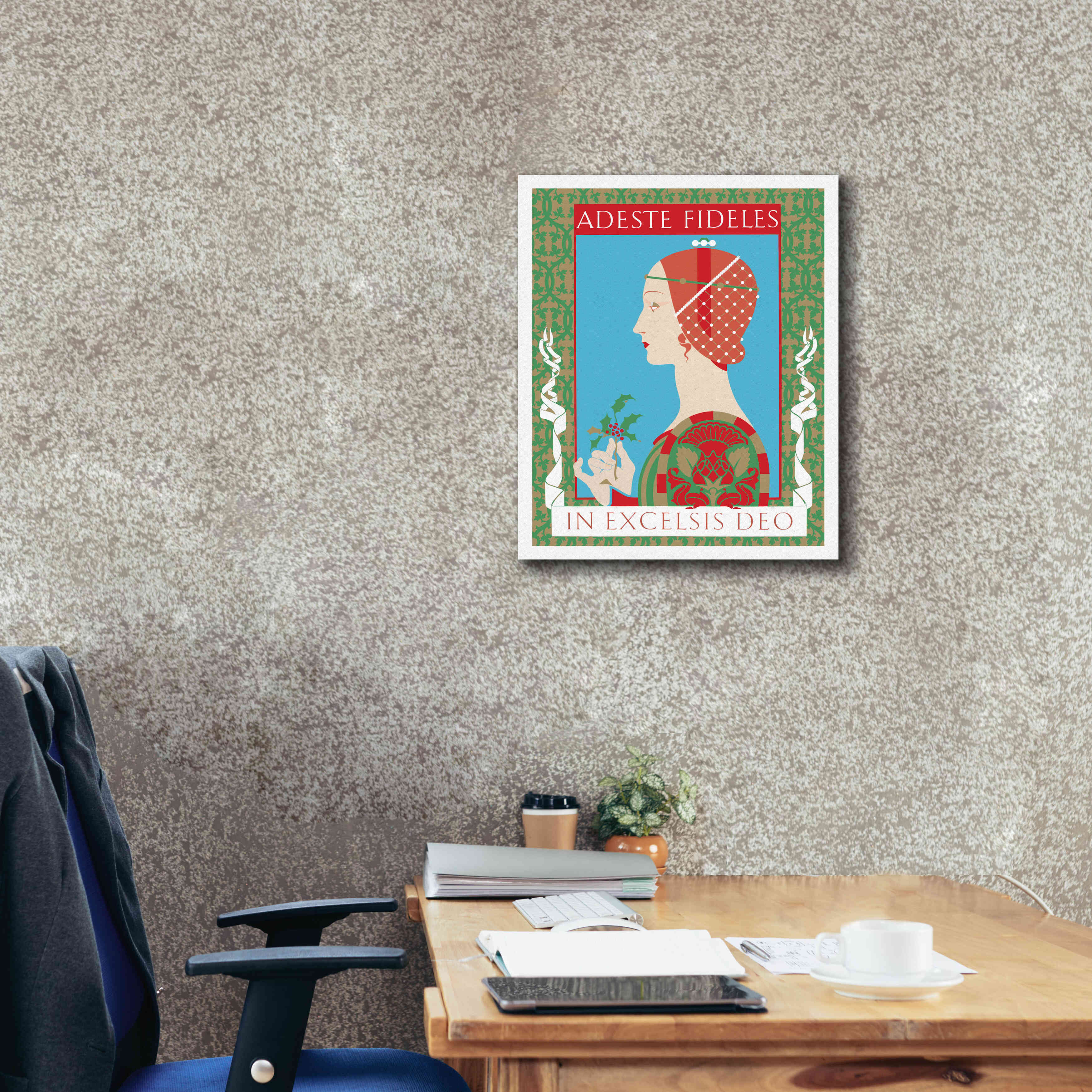 'Adeste Fidelis' by David Chestnutt, Giclee Canvas Wall Art,20 x 24