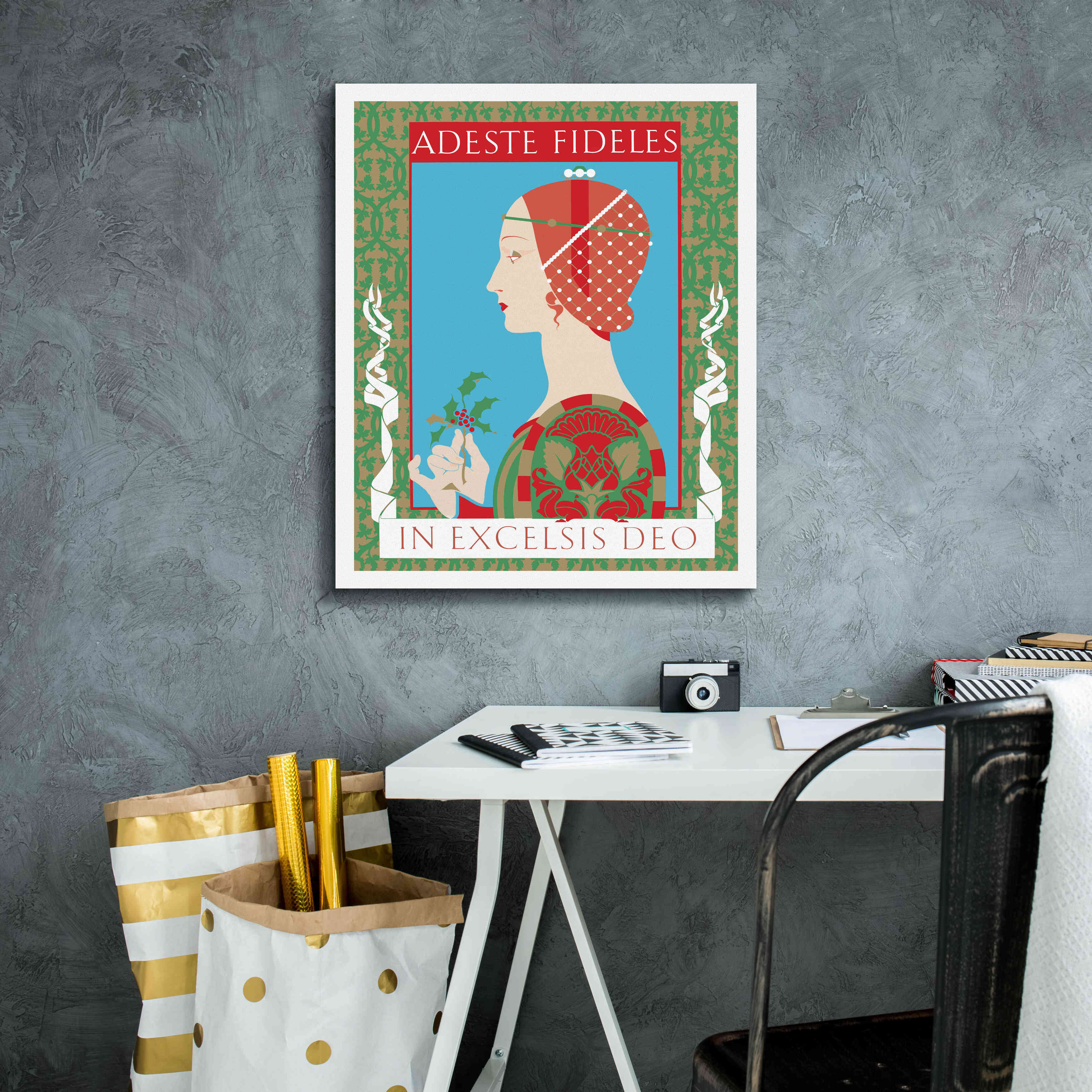 'Adeste Fidelis' by David Chestnutt, Giclee Canvas Wall Art,20 x 24