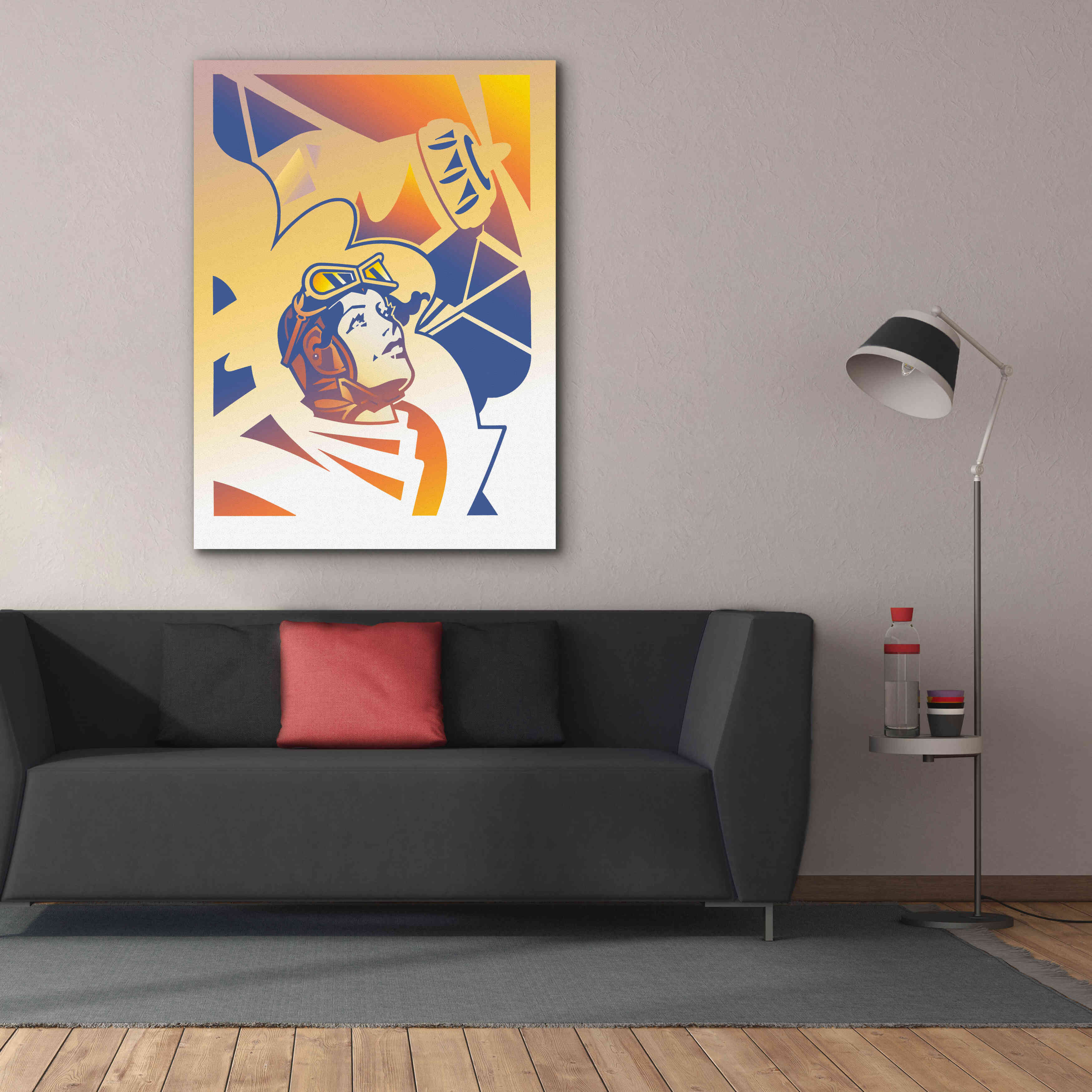 'Amelia Erhart' by David Chestnutt, Giclee Canvas Wall Art,40 x 54