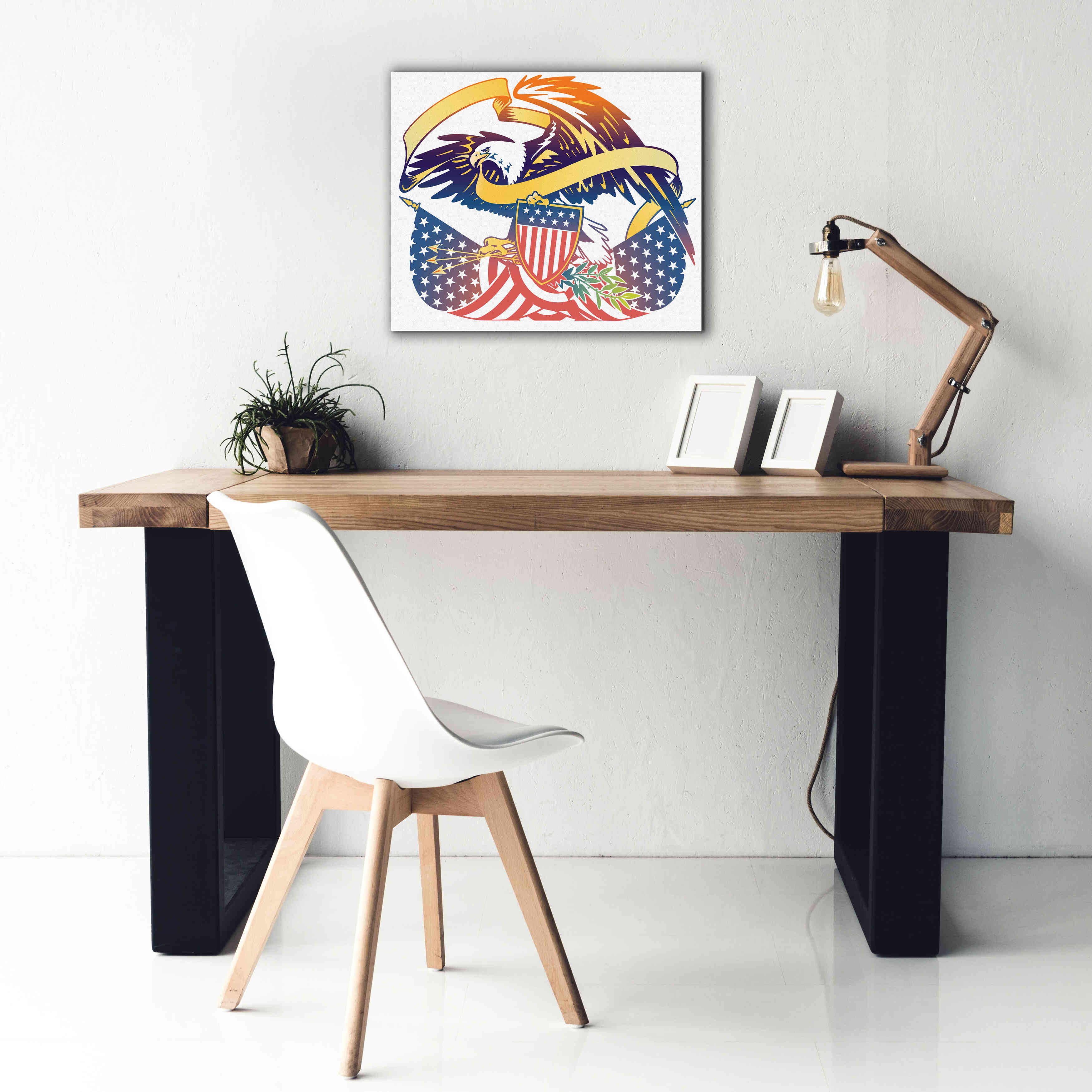 'American Eagle' by David Chestnutt, Giclee Canvas Wall Art,24 x 20