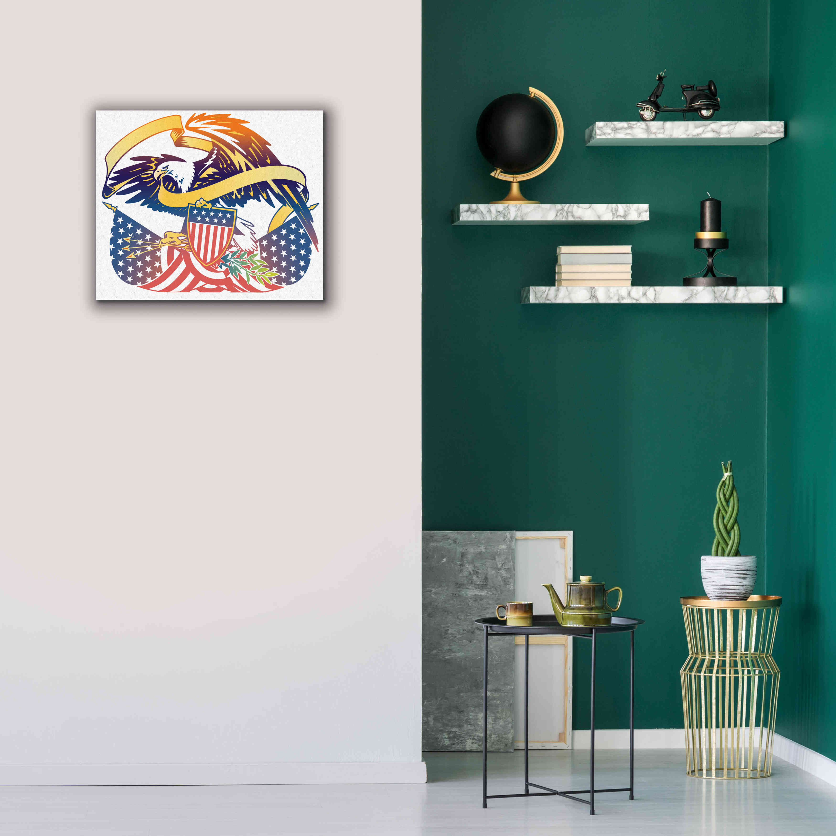 'American Eagle' by David Chestnutt, Giclee Canvas Wall Art,24 x 20