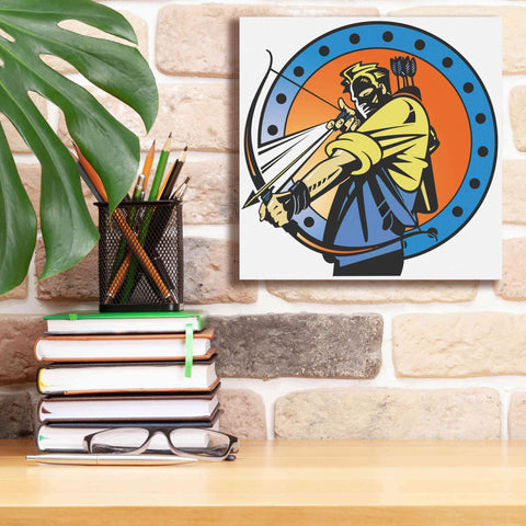 Image of 'Archer' by David Chestnutt, Giclee Canvas Wall Art,12 x 12