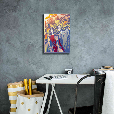 Image of 'Architectural Business Couple' by David Chestnutt, Giclee Canvas Wall Art,12 x 18