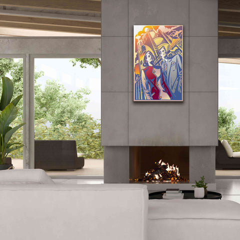Image of 'Architectural Business Couple' by David Chestnutt, Giclee Canvas Wall Art,26 x 40