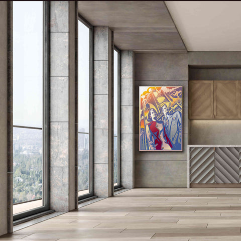 Image of 'Architectural Business Couple' by David Chestnutt, Giclee Canvas Wall Art,40 x 60