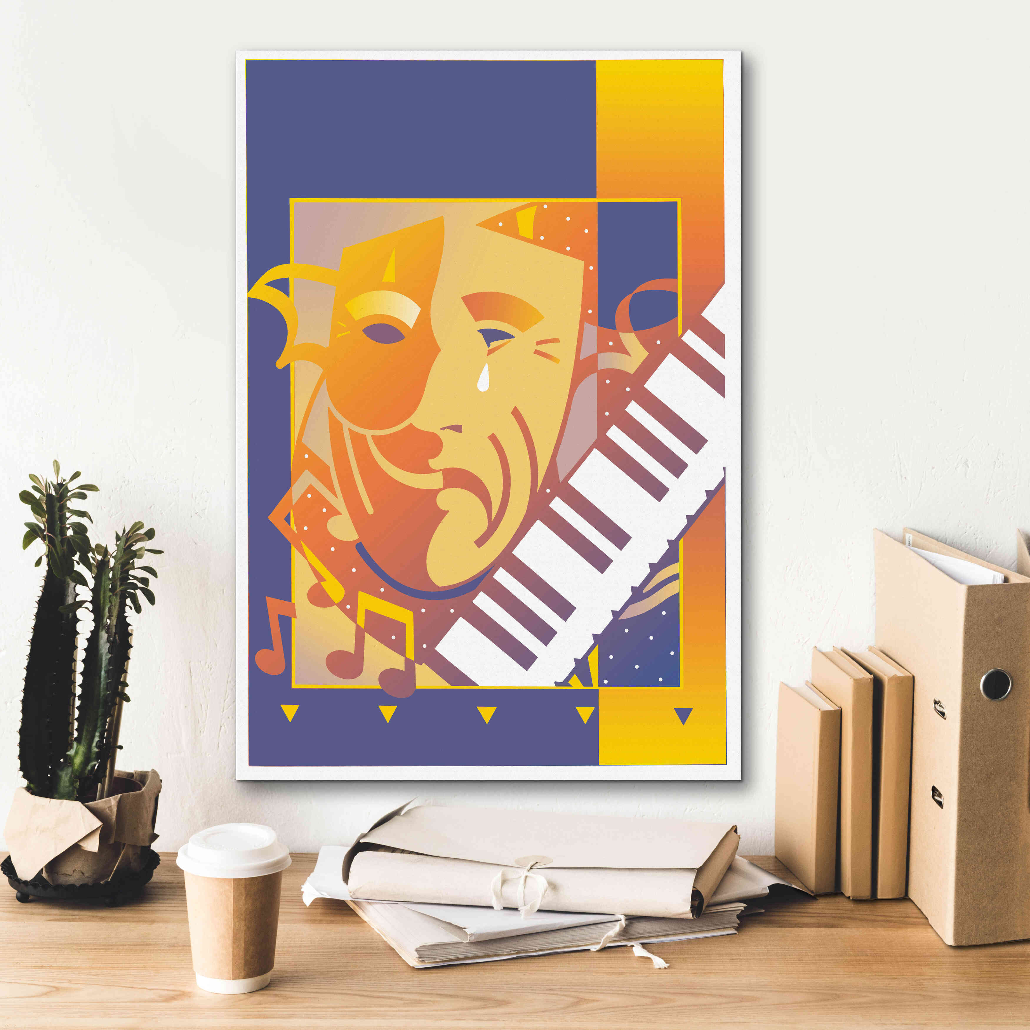 'Arts And Music' by David Chestnutt, Giclee Canvas Wall Art,18 x 26