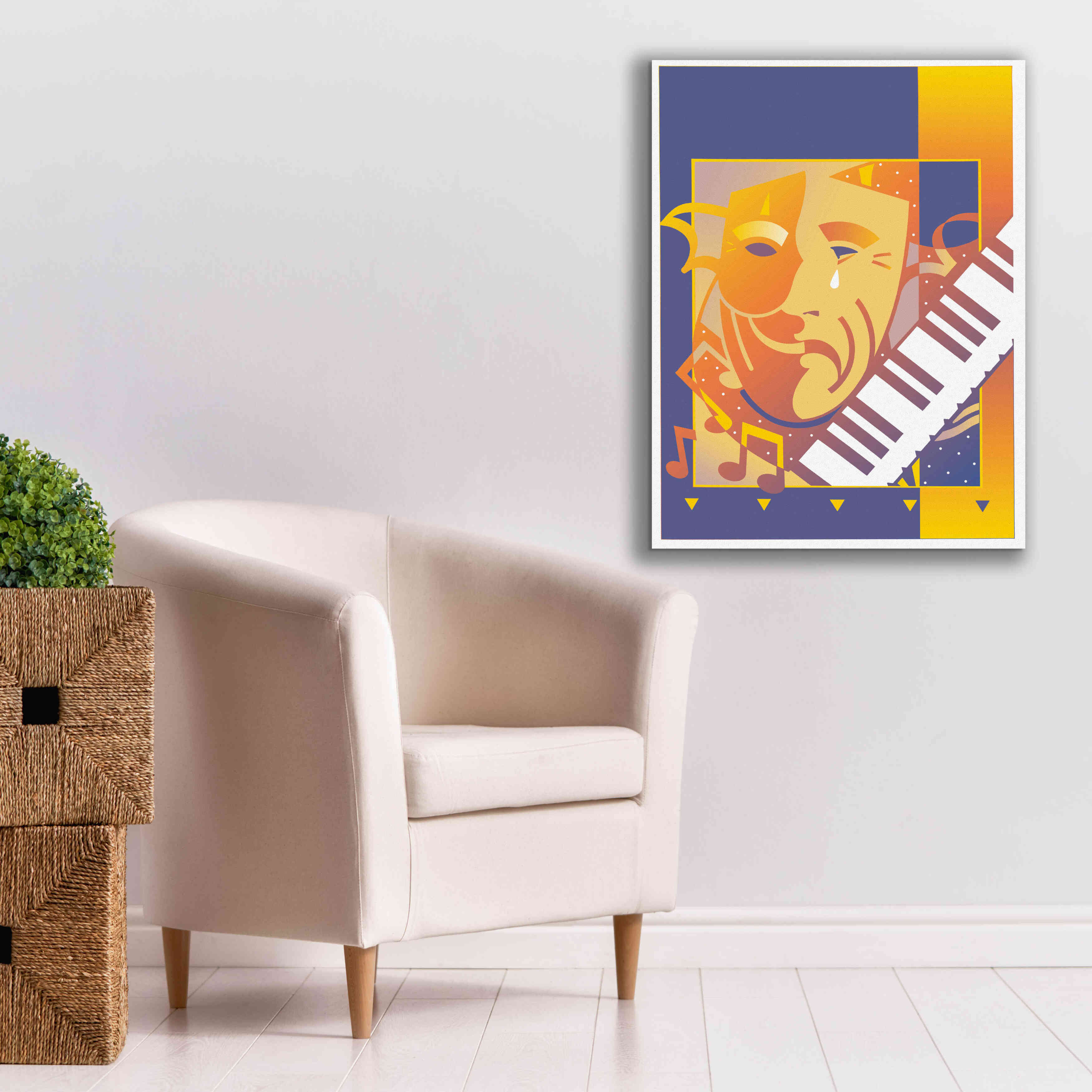 'Arts And Music' by David Chestnutt, Giclee Canvas Wall Art,26 x 34