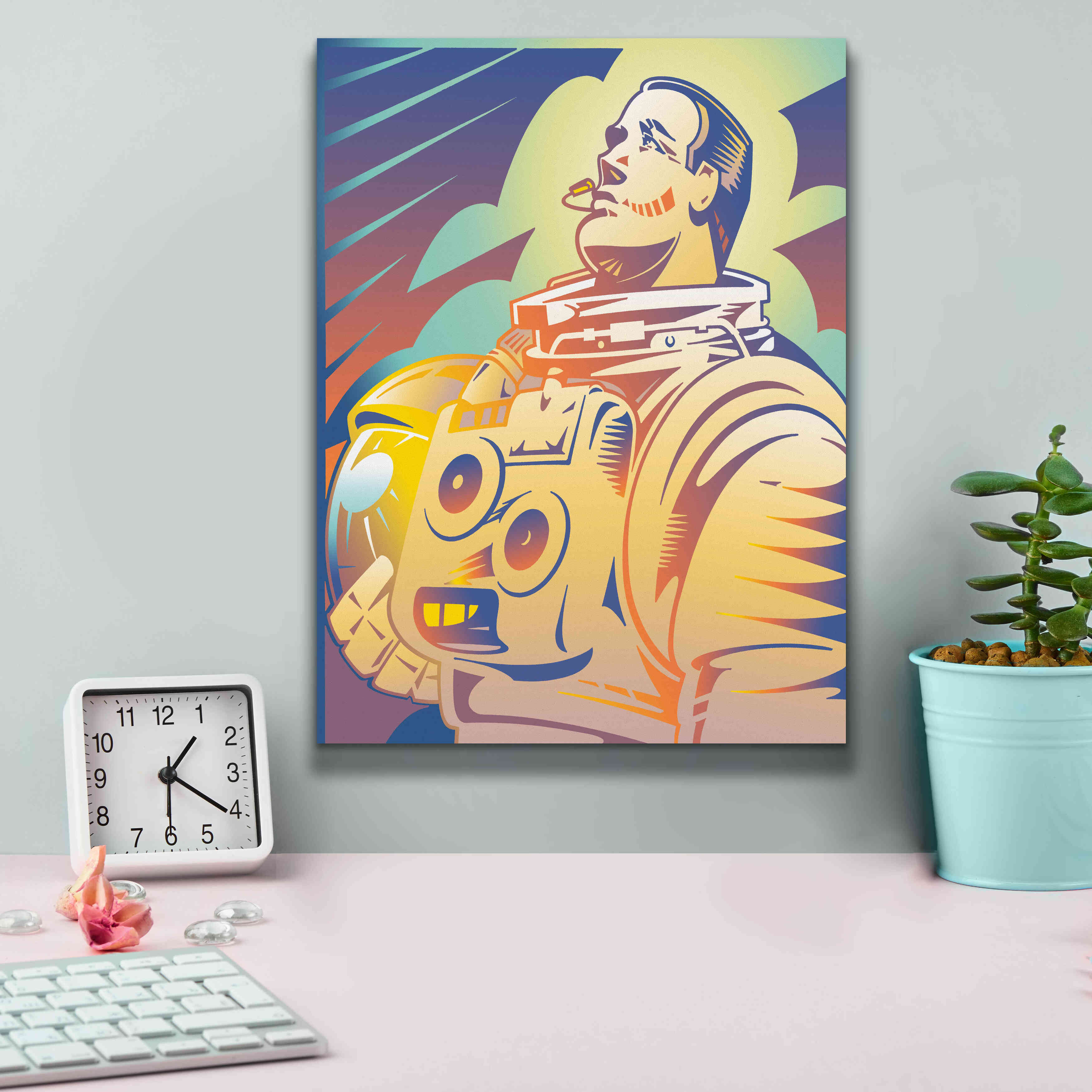 'Astronaut' by David Chestnutt, Giclee Canvas Wall Art,12 x 16