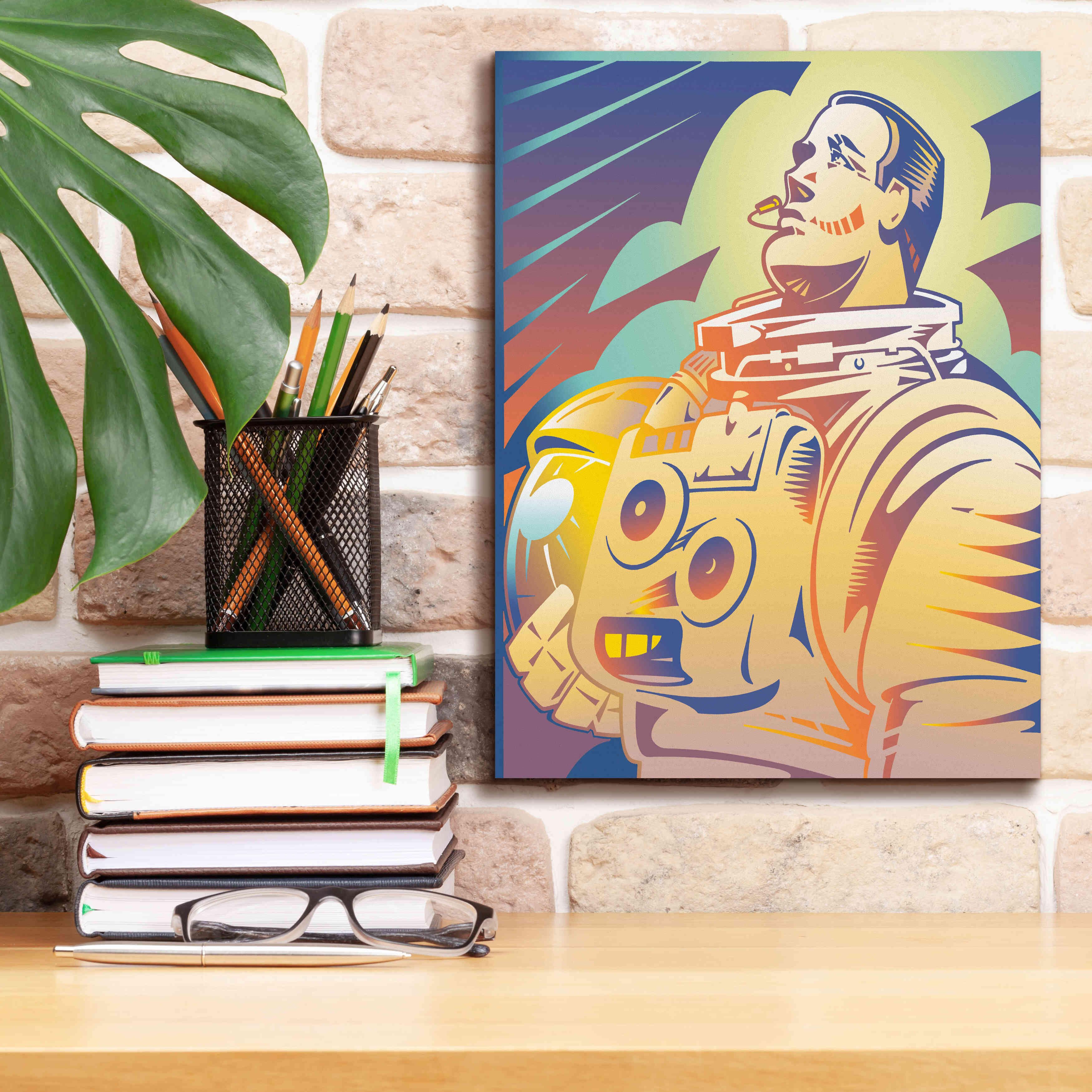'Astronaut' by David Chestnutt, Giclee Canvas Wall Art,12 x 16