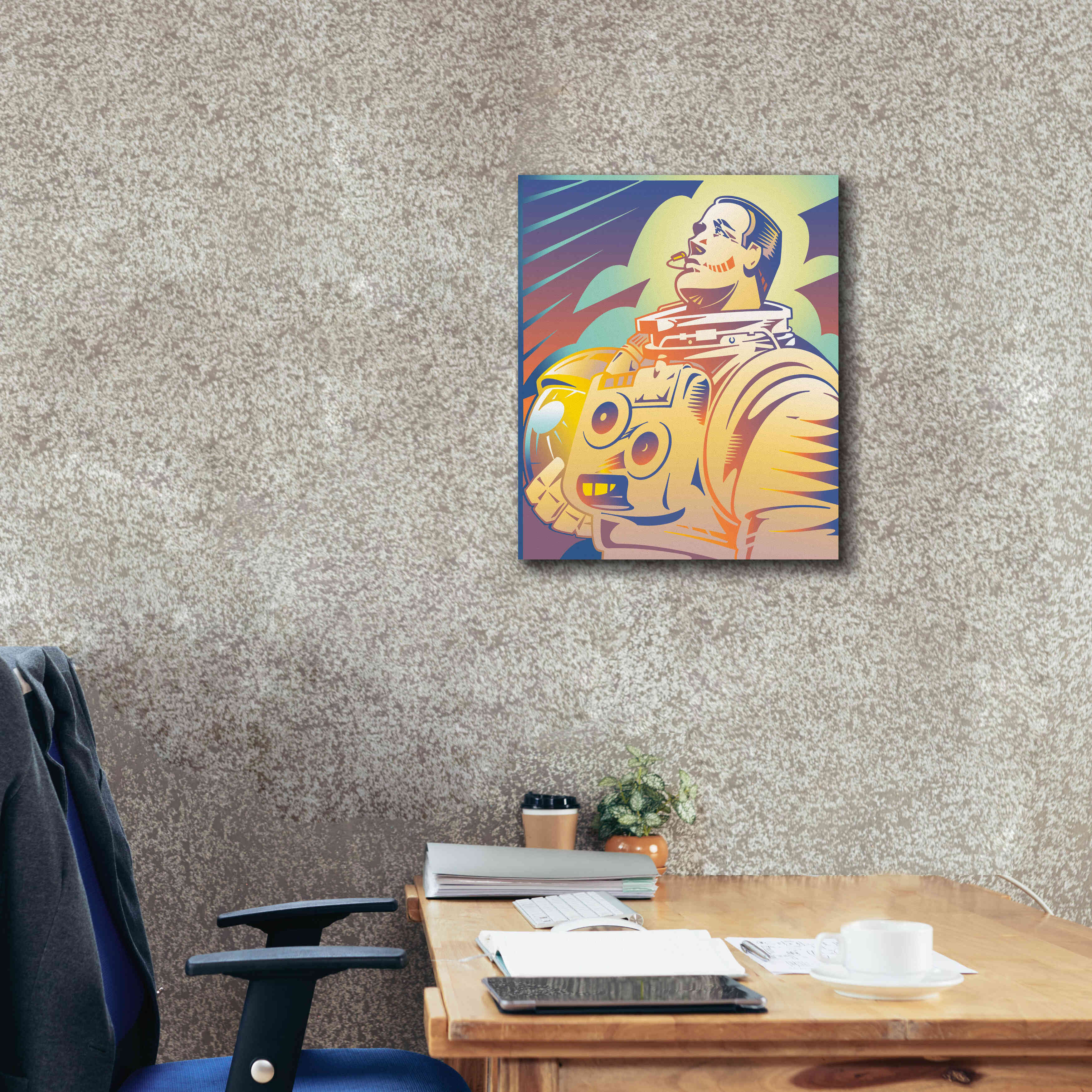 'Astronaut' by David Chestnutt, Giclee Canvas Wall Art,20 x 24