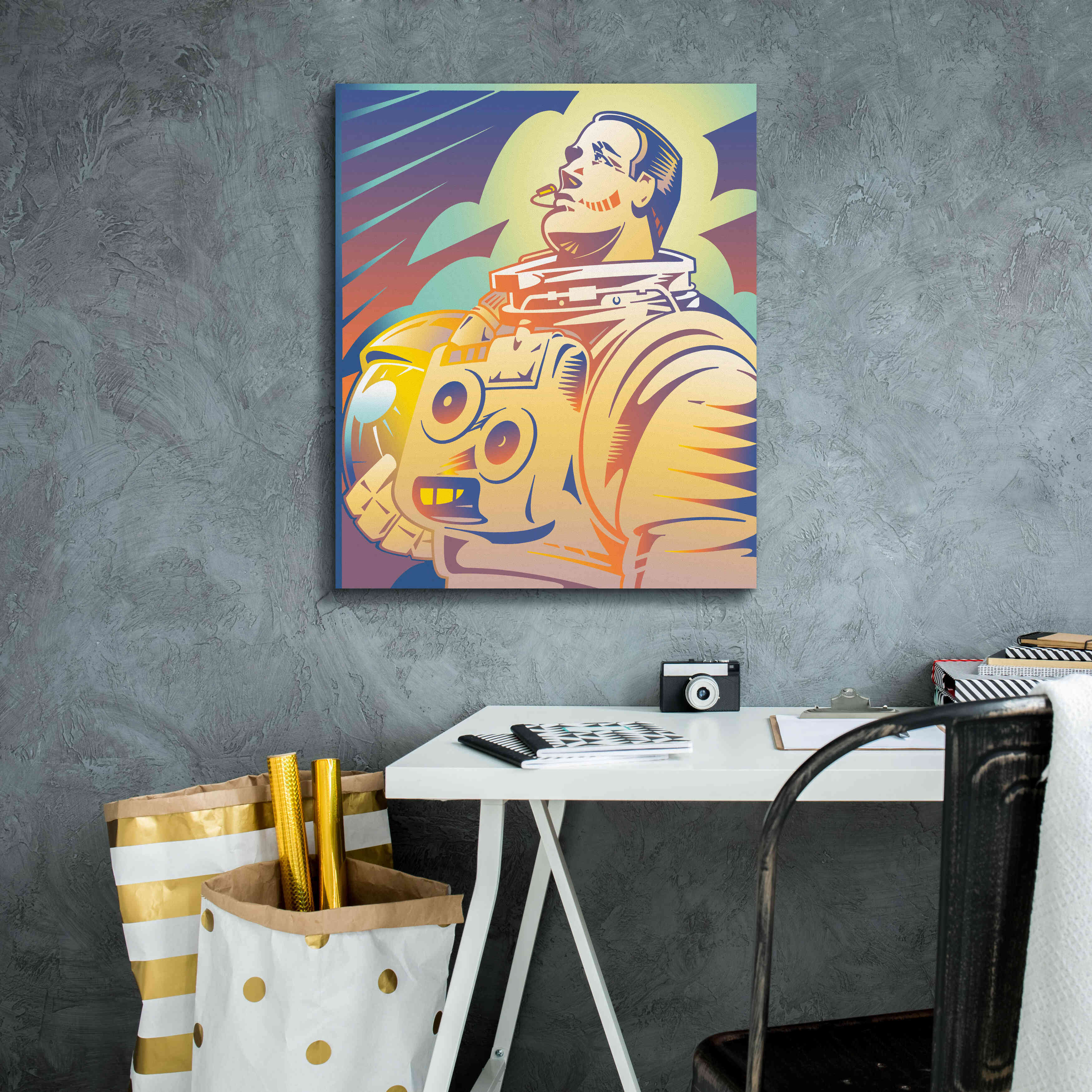 'Astronaut' by David Chestnutt, Giclee Canvas Wall Art,20 x 24