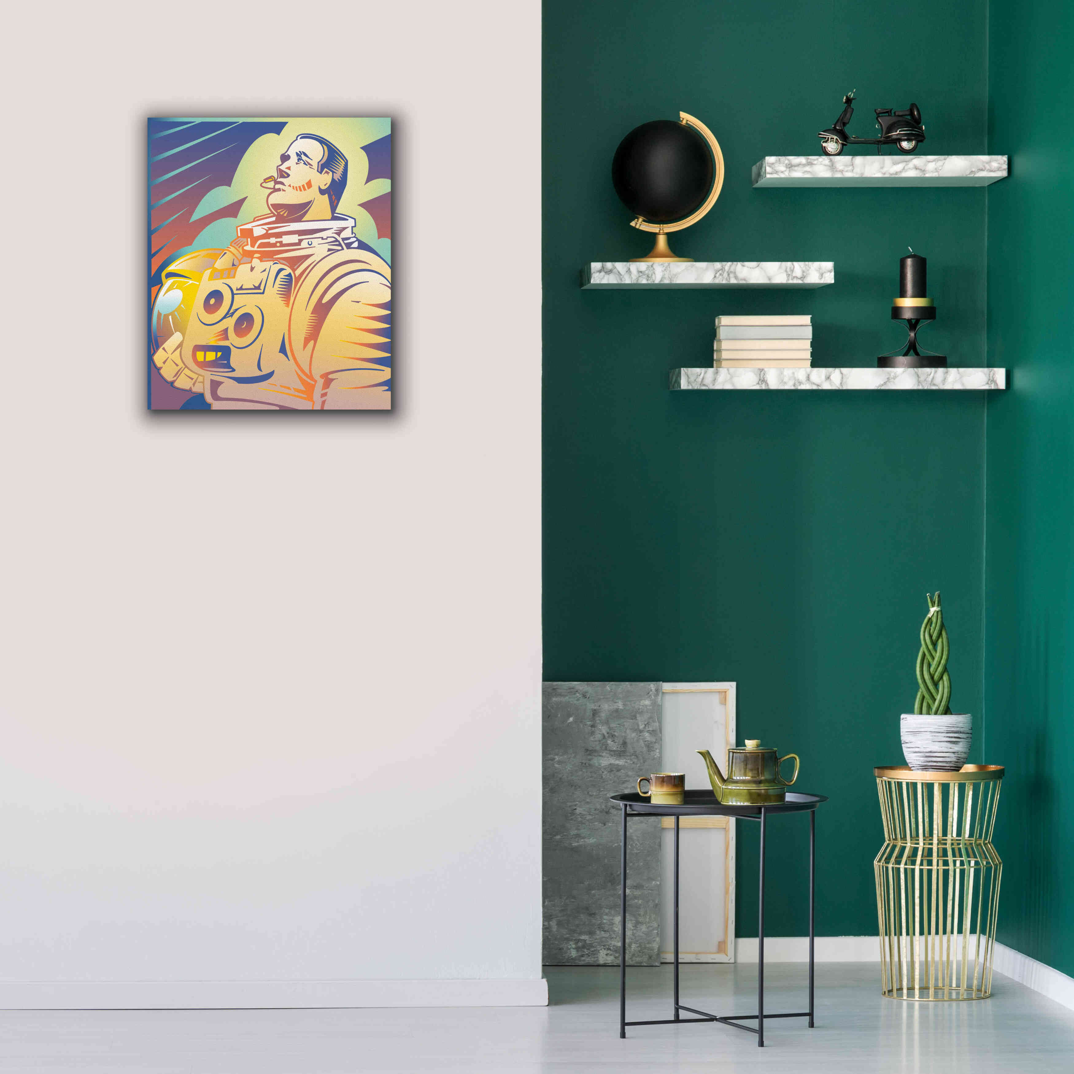 'Astronaut' by David Chestnutt, Giclee Canvas Wall Art,20 x 24