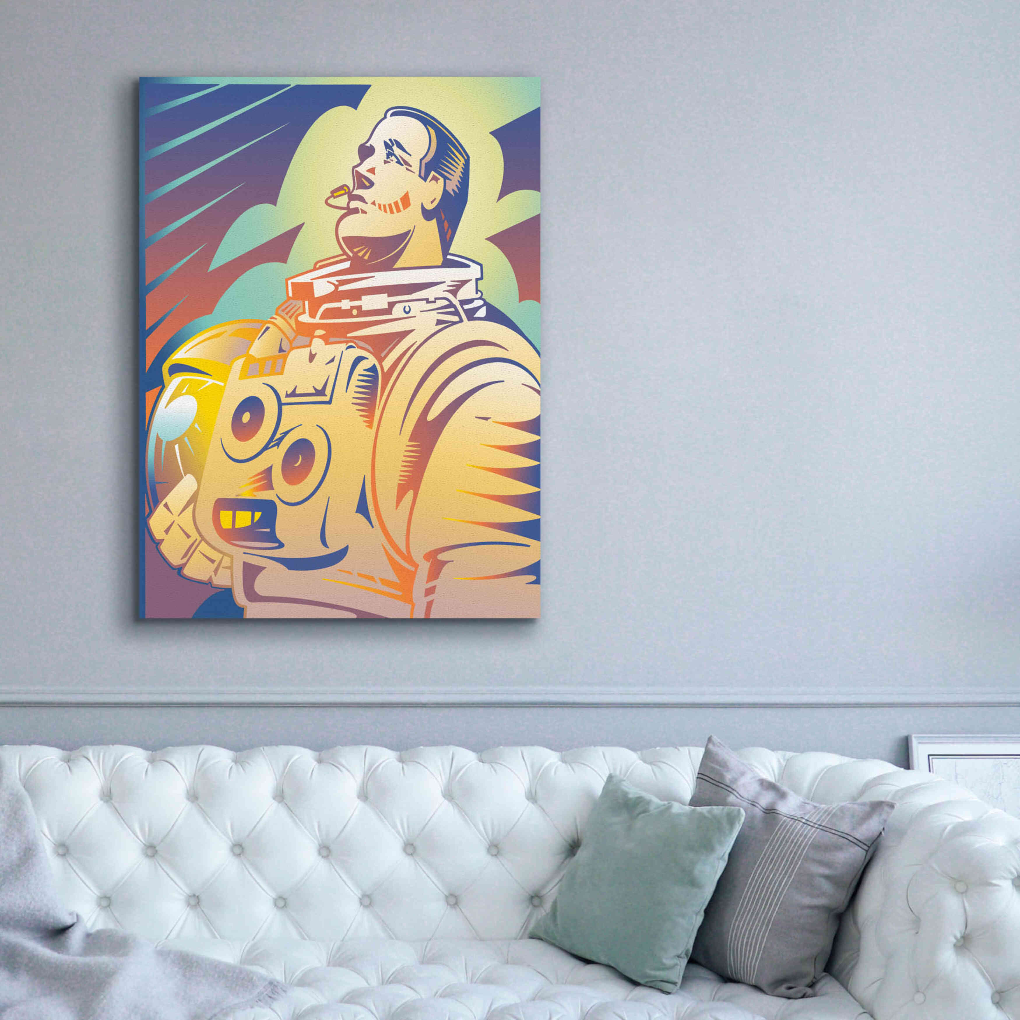 'Astronaut' by David Chestnutt, Giclee Canvas Wall Art,40 x 54