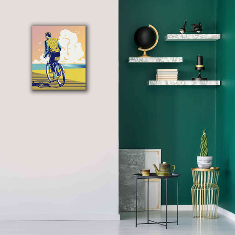 Image of 'Beach Bike' by David Chestnutt, Giclee Canvas Wall Art,20 x 24