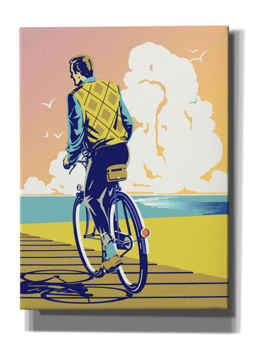 Image of 'Beach Bike' by David Chestnutt, Giclee Canvas Wall Art