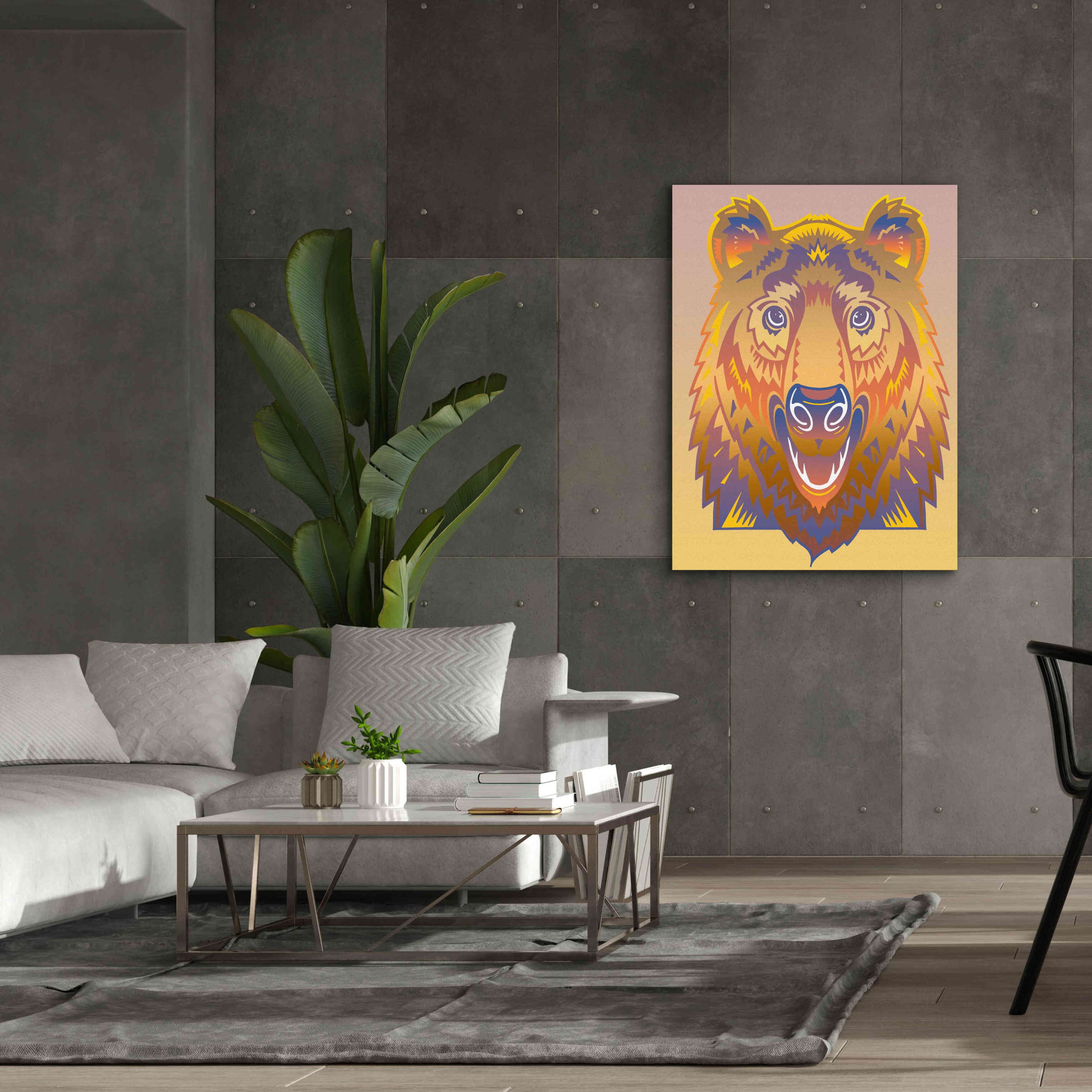 'Bear' by David Chestnutt, Giclee Canvas Wall Art,40 x 54