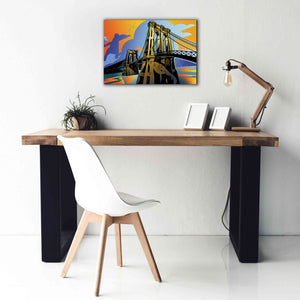 'Brooklyn Bridge' by David Chestnutt, Giclee Canvas Wall Art,26 x 18