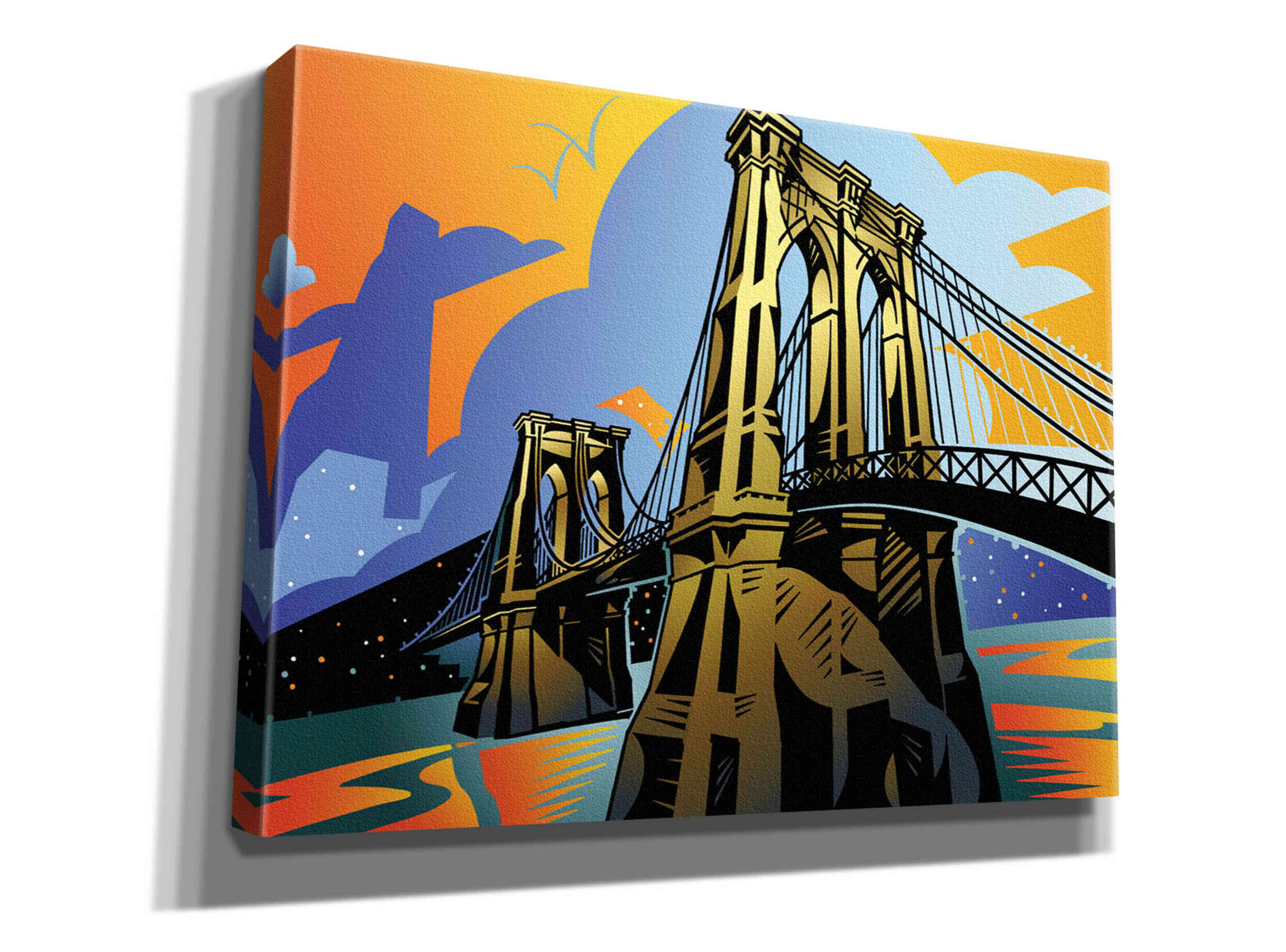 'Brooklyn Bridge' by David Chestnutt, Giclee Canvas Wall Art
