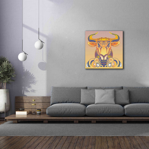 Image of 'Bull' by David Chestnutt, Giclee Canvas Wall Art,37 x 37