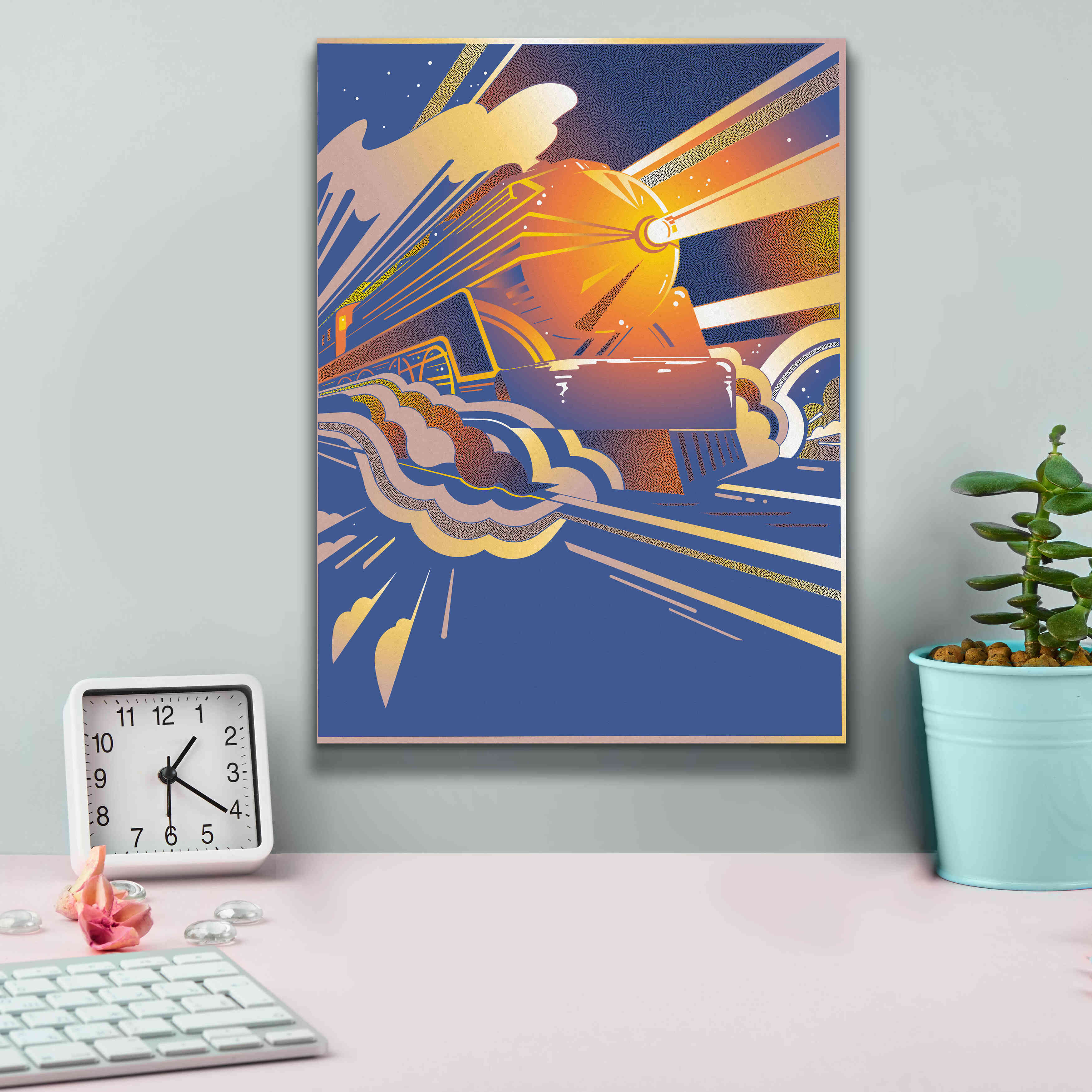 'Bullet Train' by David Chestnutt, Giclee Canvas Wall Art,12 x 16