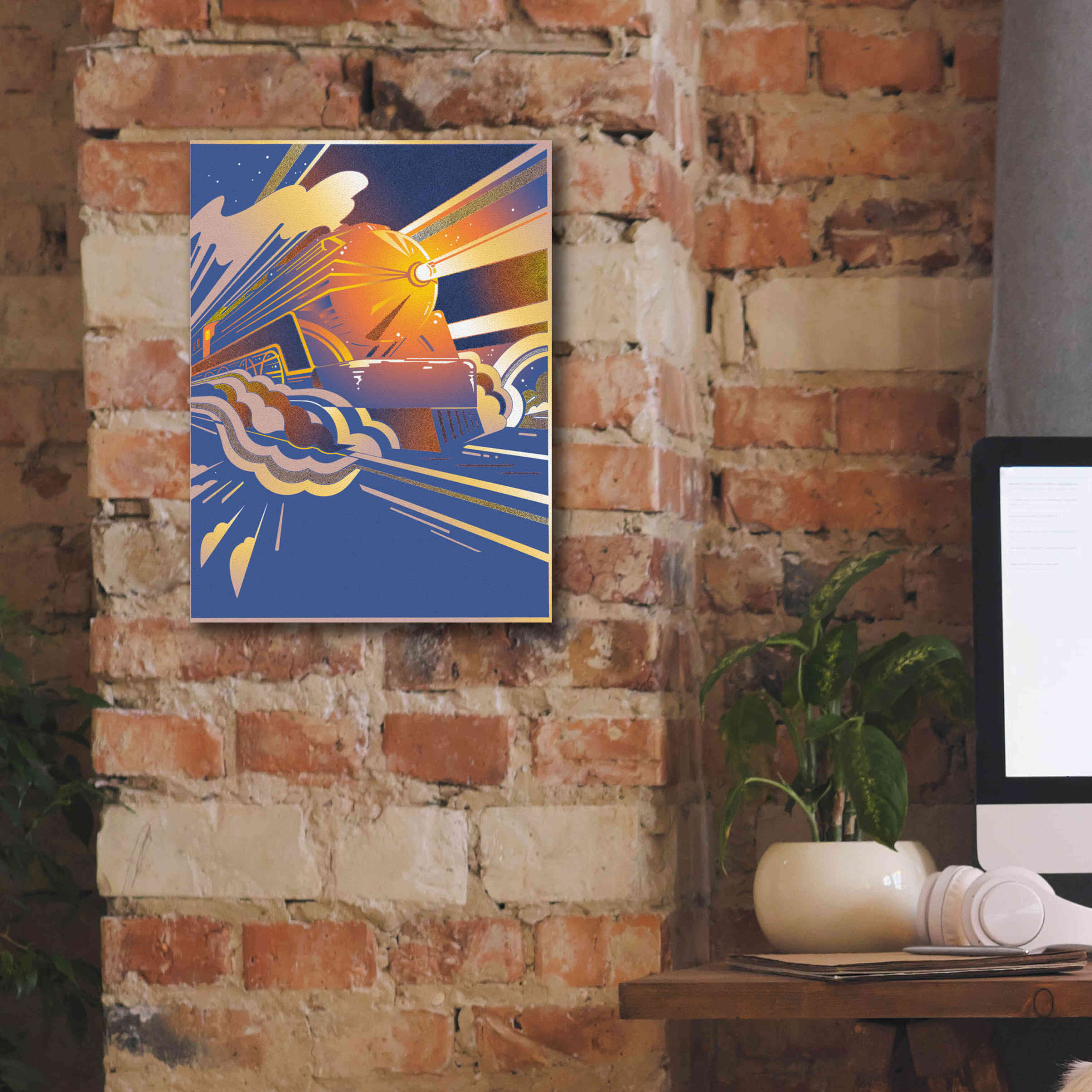 'Bullet Train' by David Chestnutt, Giclee Canvas Wall Art,12 x 16