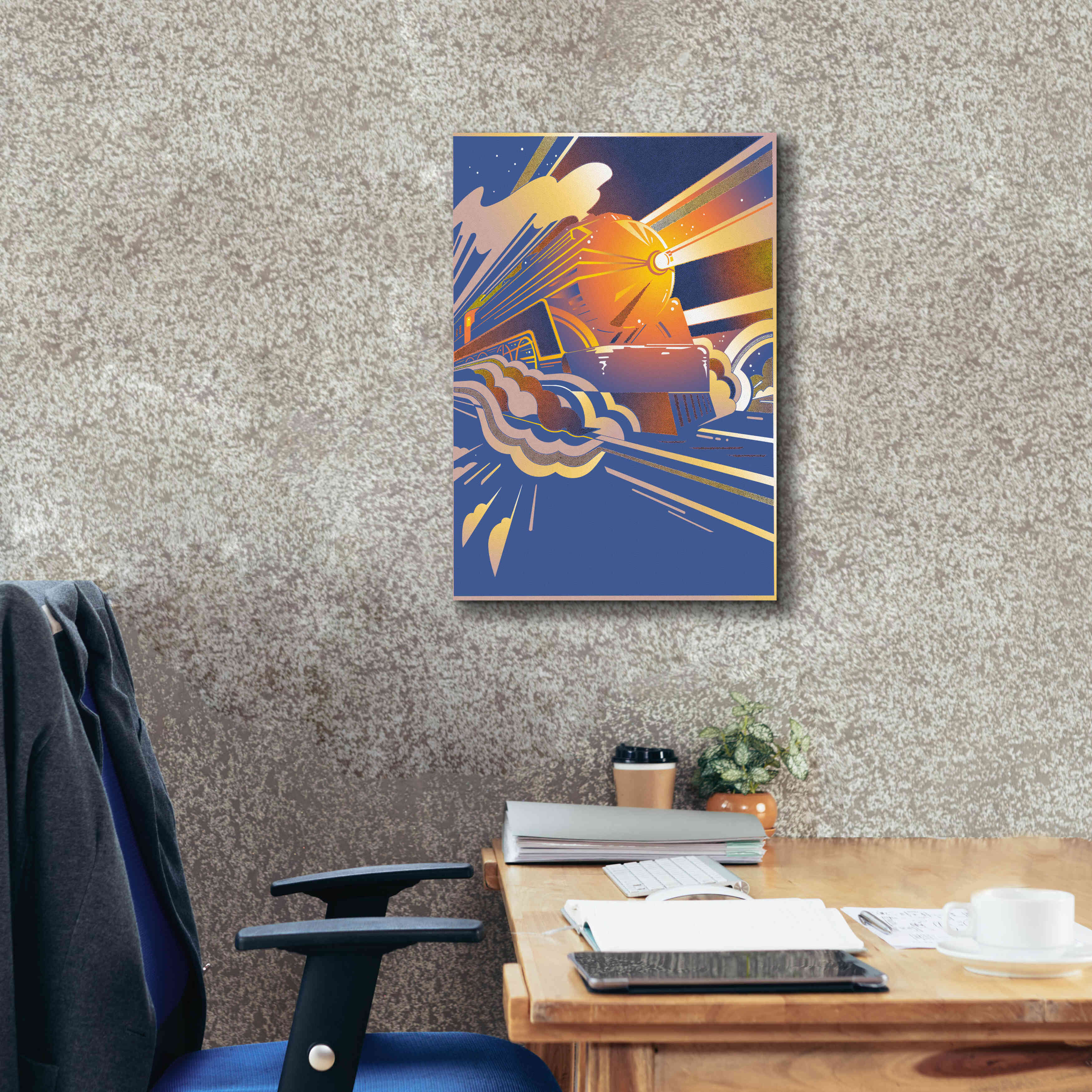 'Bullet Train' by David Chestnutt, Giclee Canvas Wall Art,18 x 26