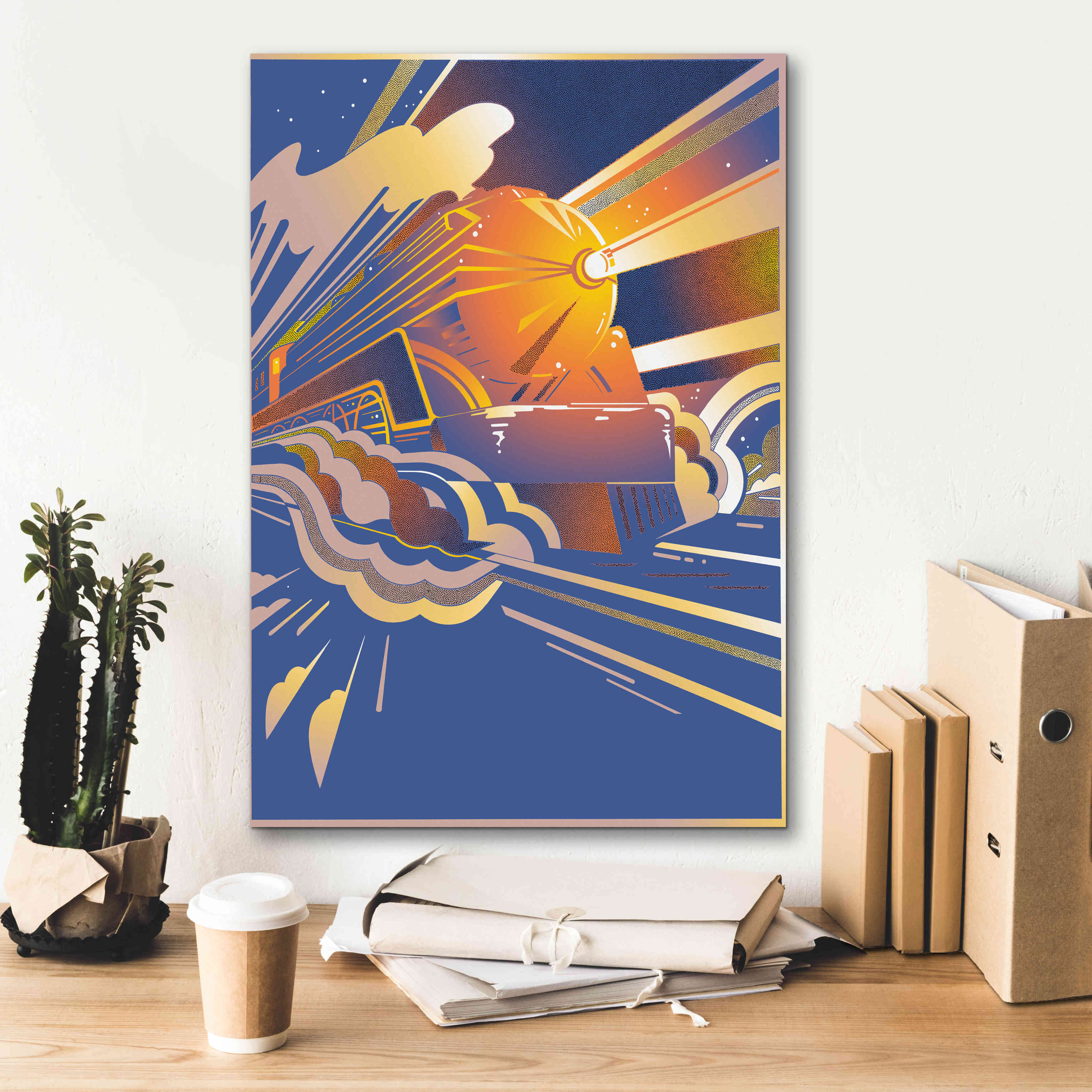 'Bullet Train' by David Chestnutt, Giclee Canvas Wall Art,18 x 26