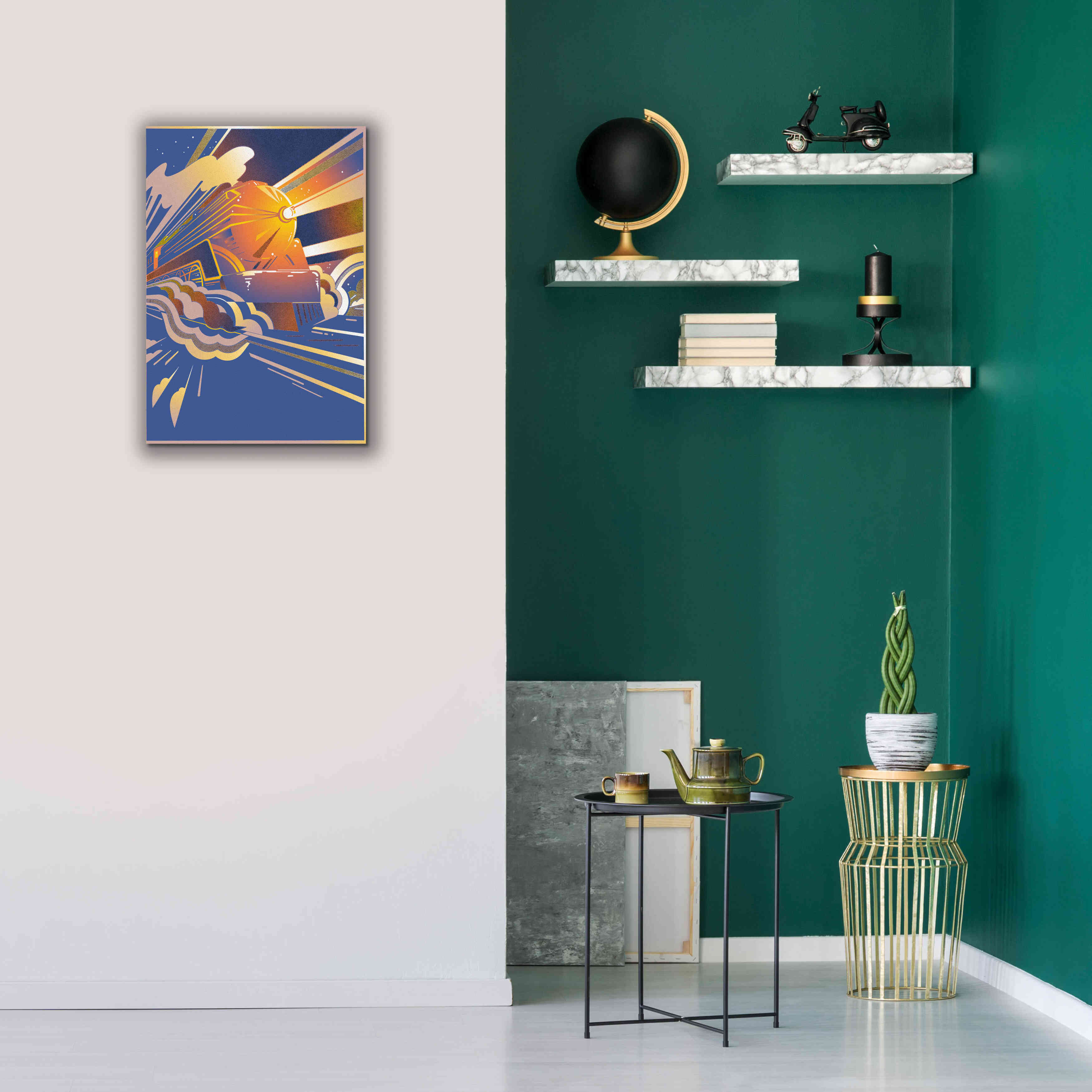 'Bullet Train' by David Chestnutt, Giclee Canvas Wall Art,18 x 26