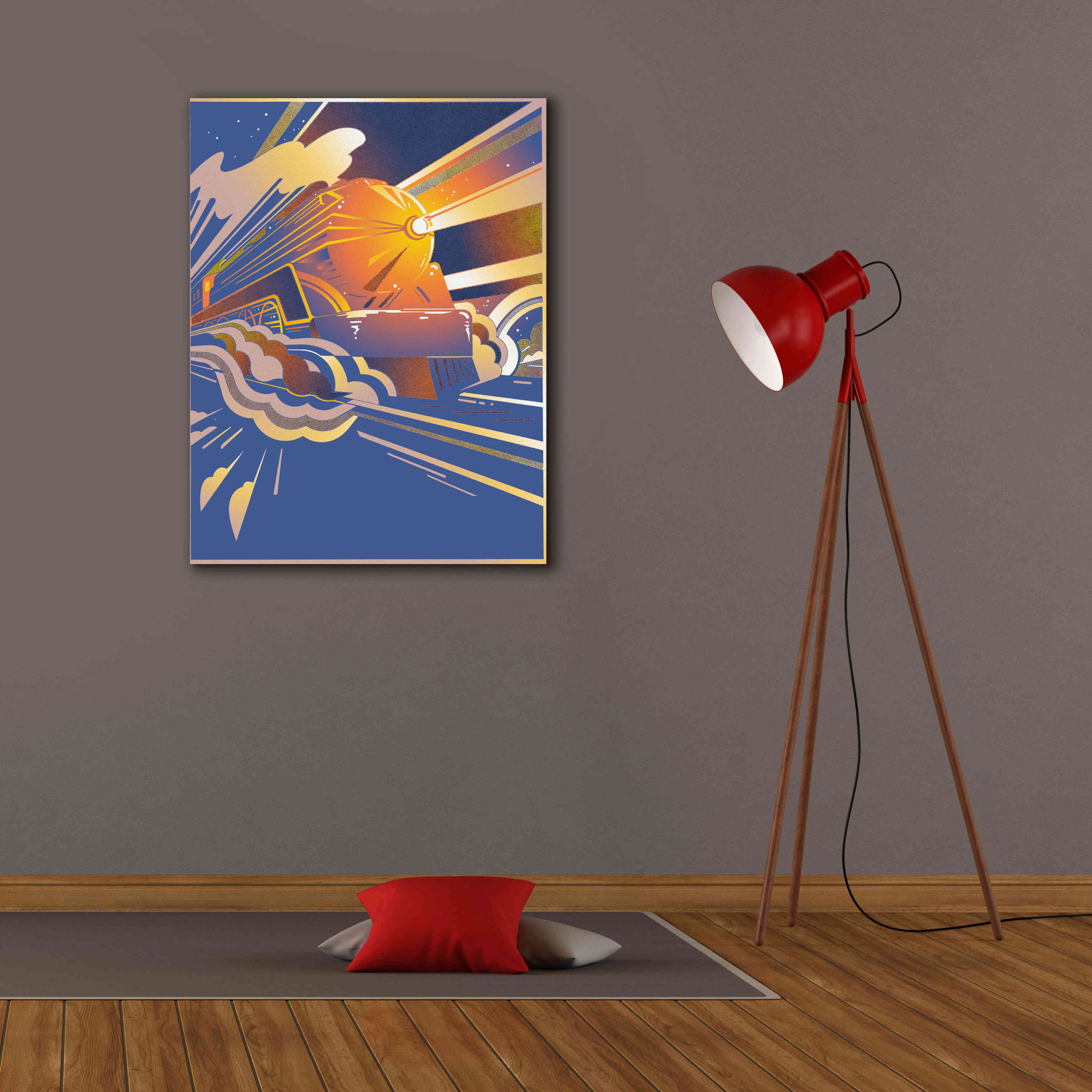 'Bullet Train' by David Chestnutt, Giclee Canvas Wall Art,26 x 34