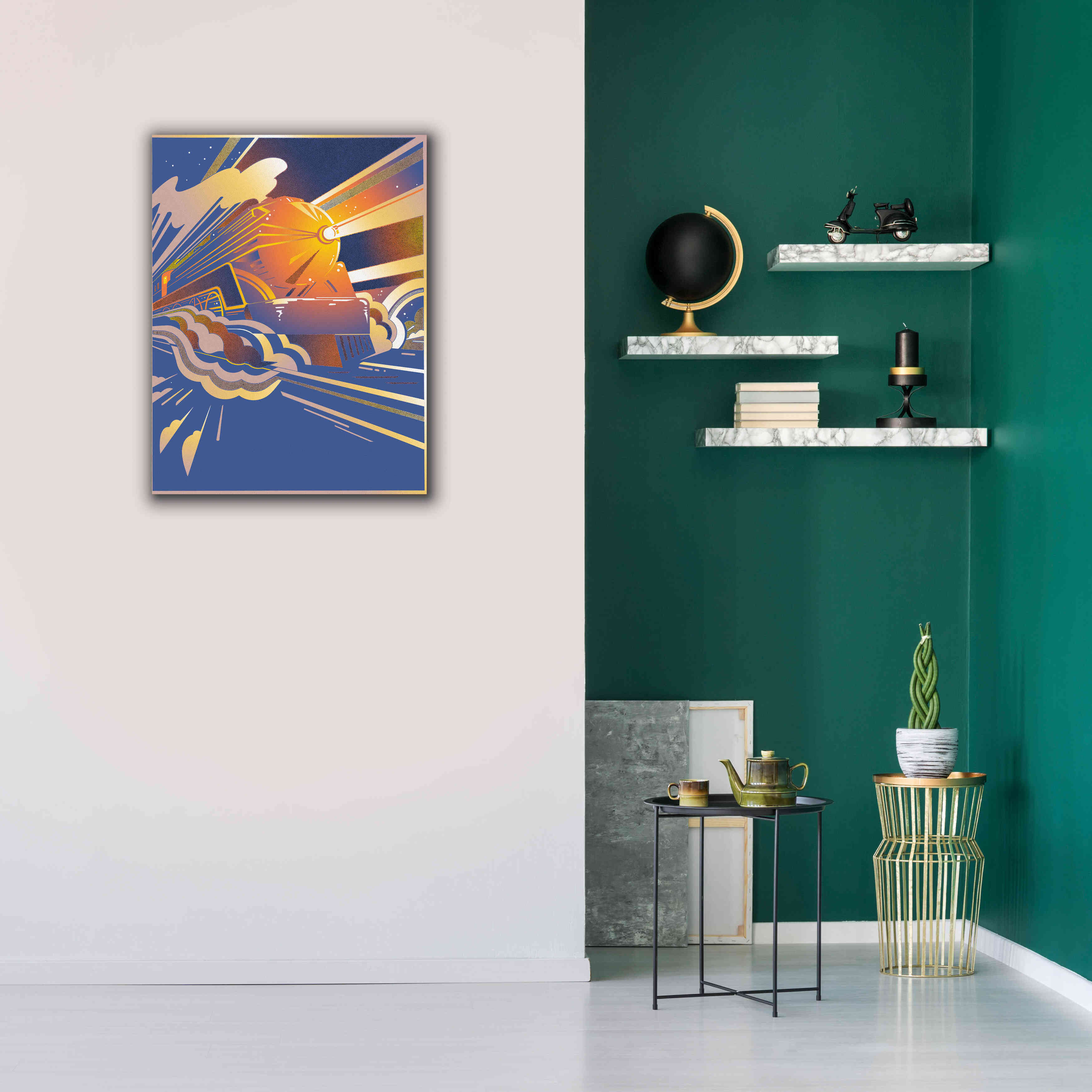 'Bullet Train' by David Chestnutt, Giclee Canvas Wall Art,26 x 34