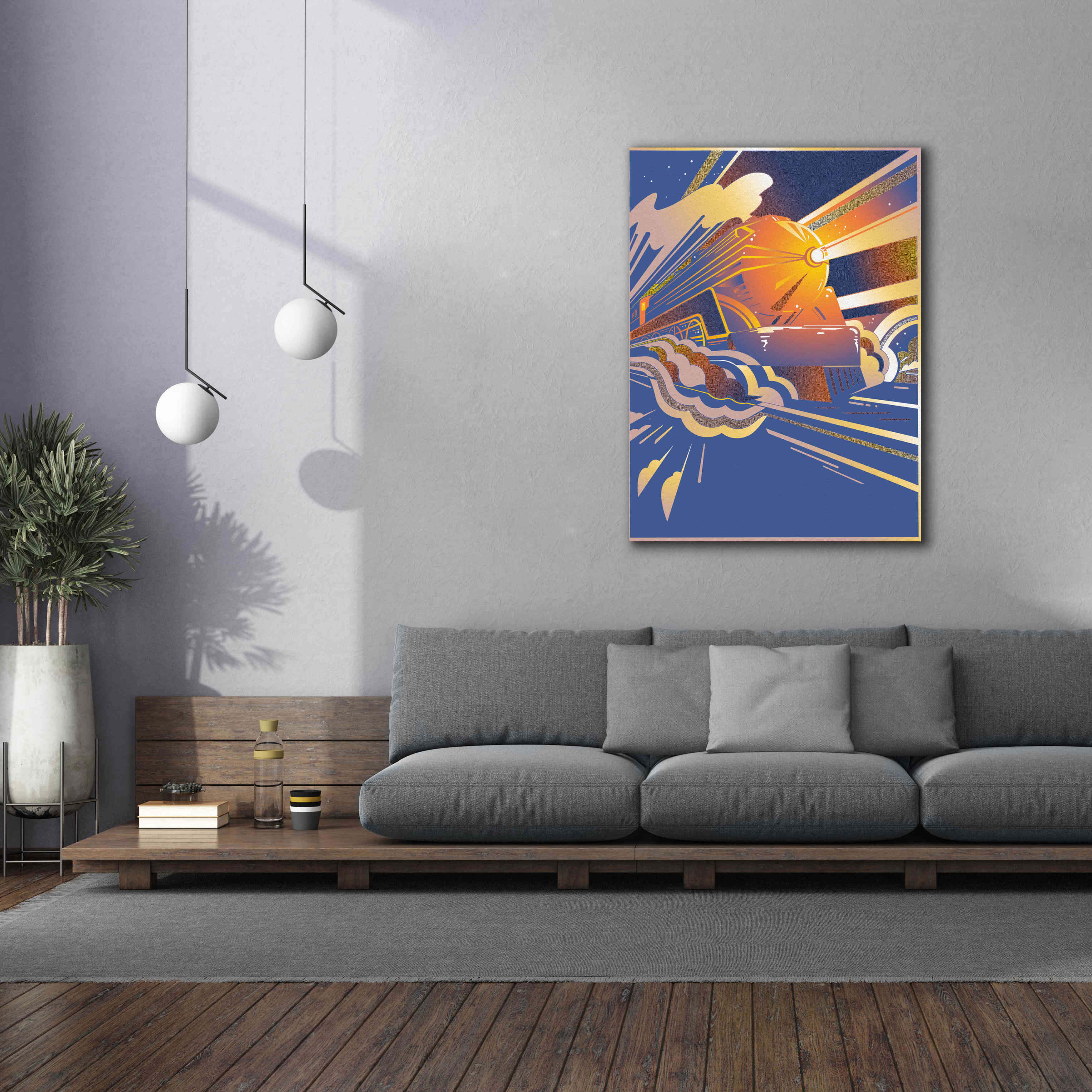 'Bullet Train' by David Chestnutt, Giclee Canvas Wall Art,40 x 54