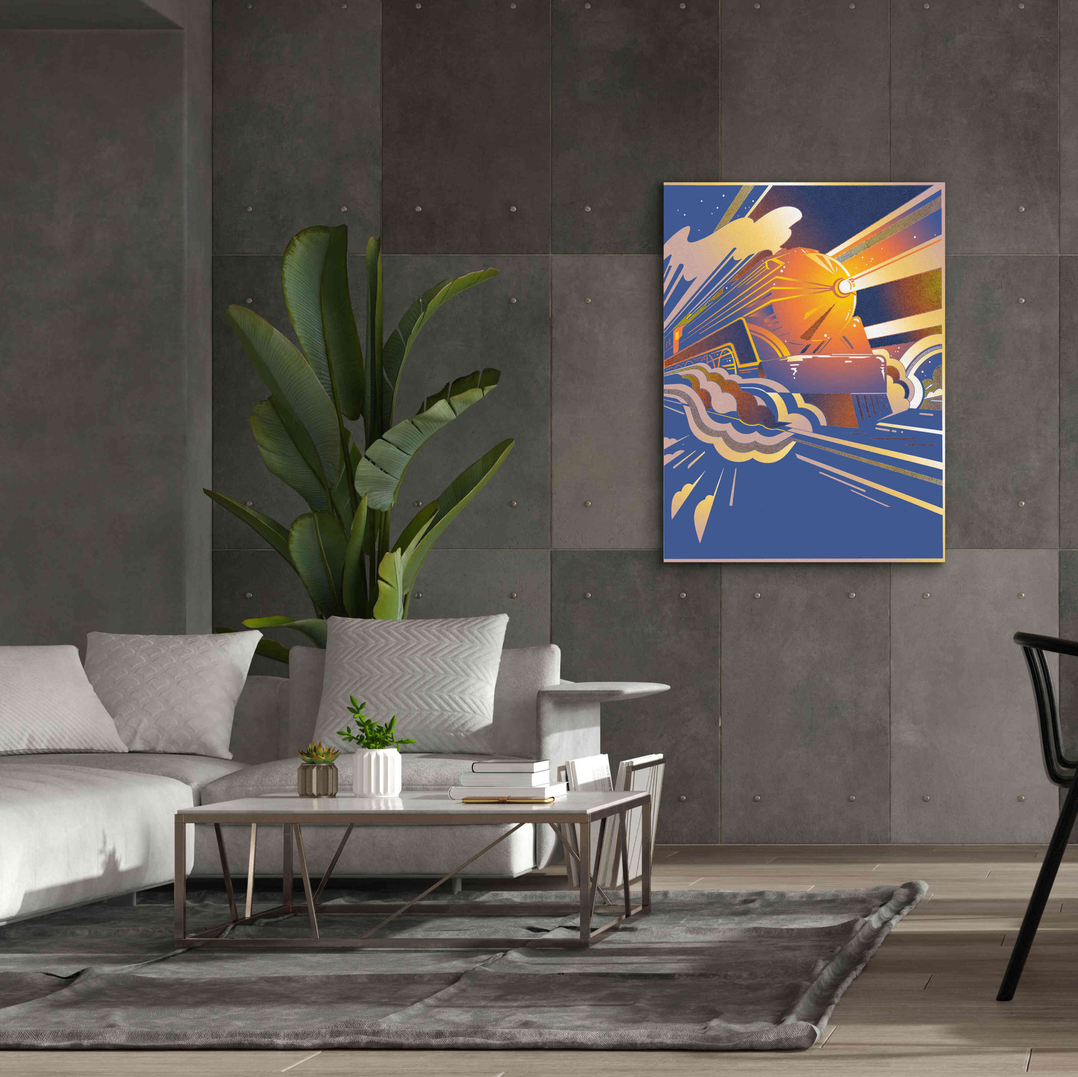 'Bullet Train' by David Chestnutt, Giclee Canvas Wall Art,40 x 54
