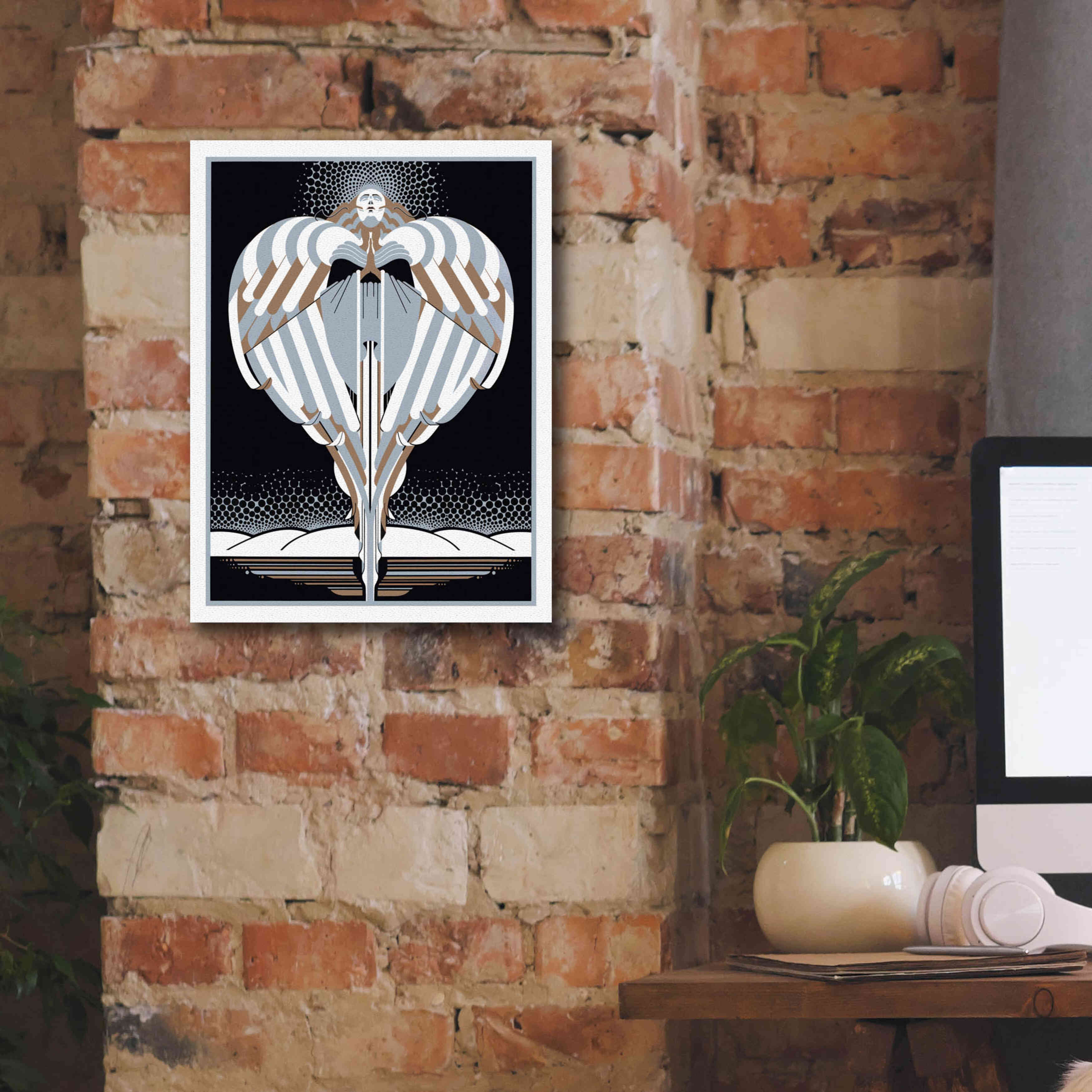 'Christmas Angel' by David Chestnutt, Giclee Canvas Wall Art,12 x 16
