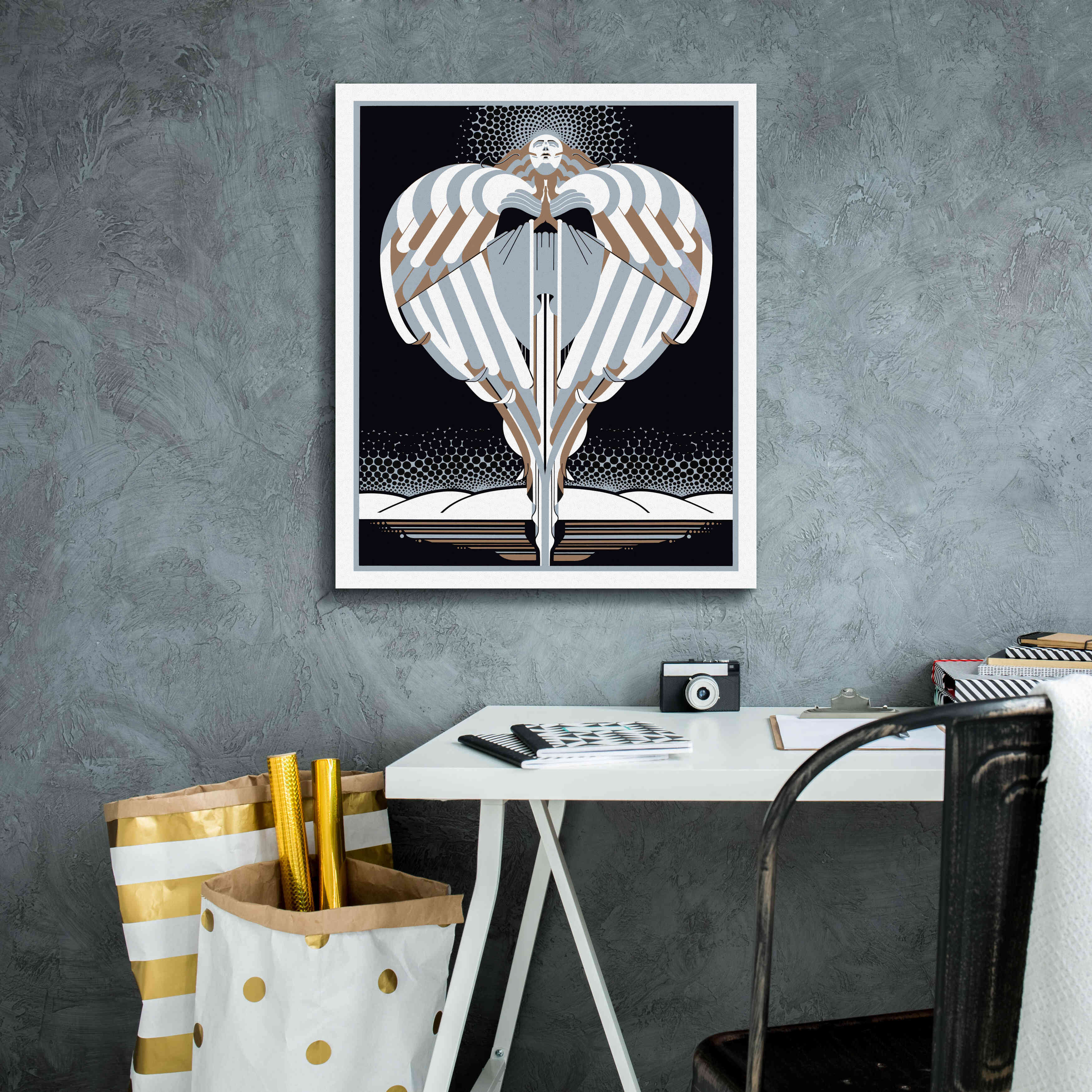 'Christmas Angel' by David Chestnutt, Giclee Canvas Wall Art,20 x 24