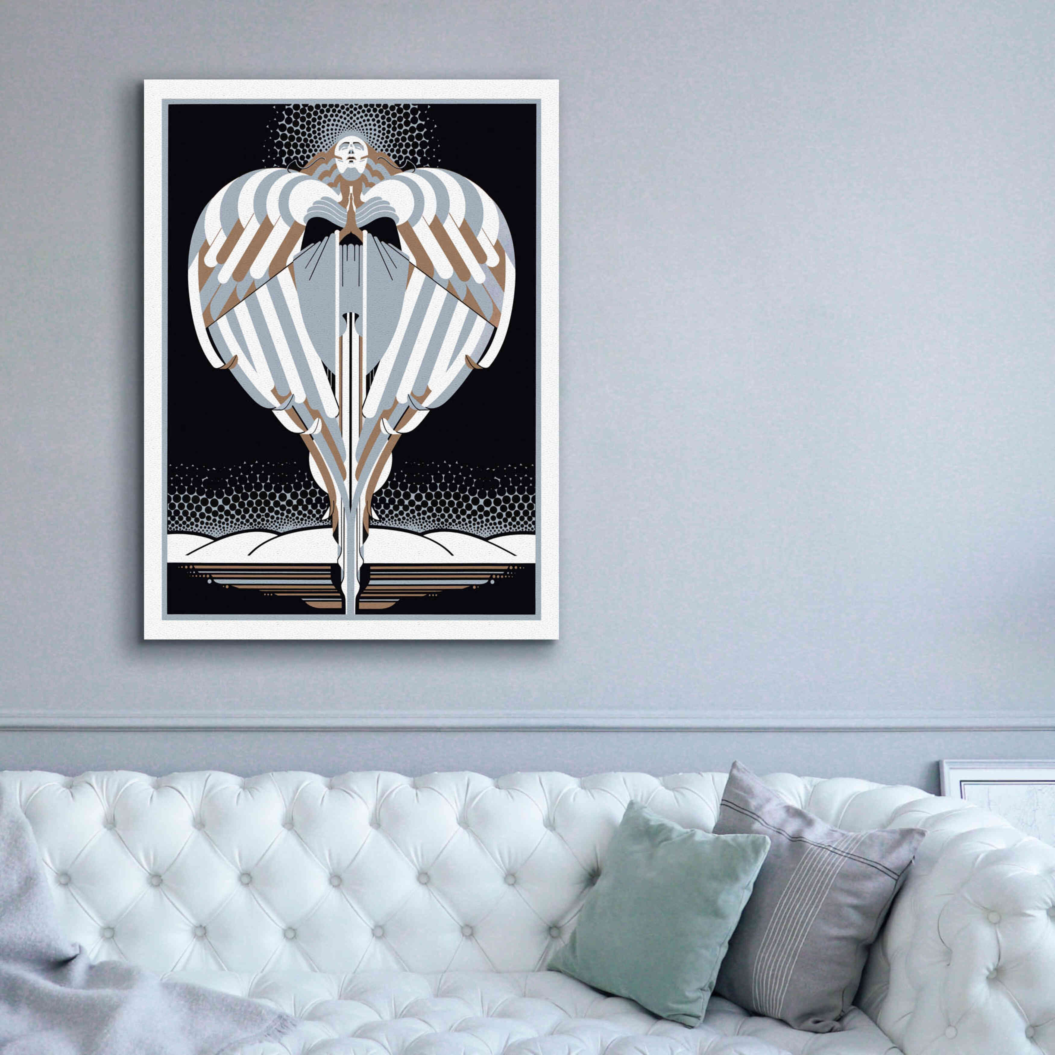'Christmas Angel' by David Chestnutt, Giclee Canvas Wall Art,40 x 54