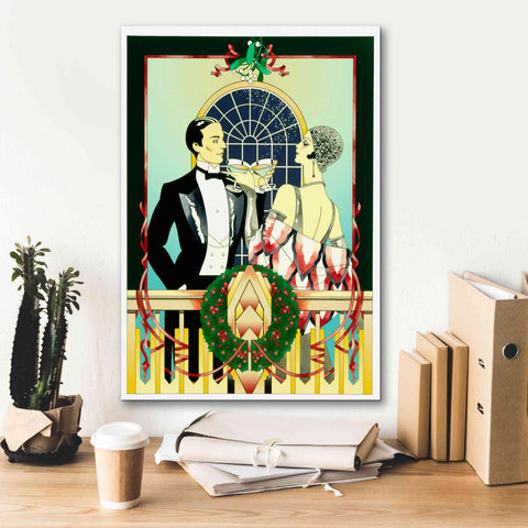 Image of 'Christmas Toast' by David Chestnutt, Giclee Canvas Wall Art,18 x 26