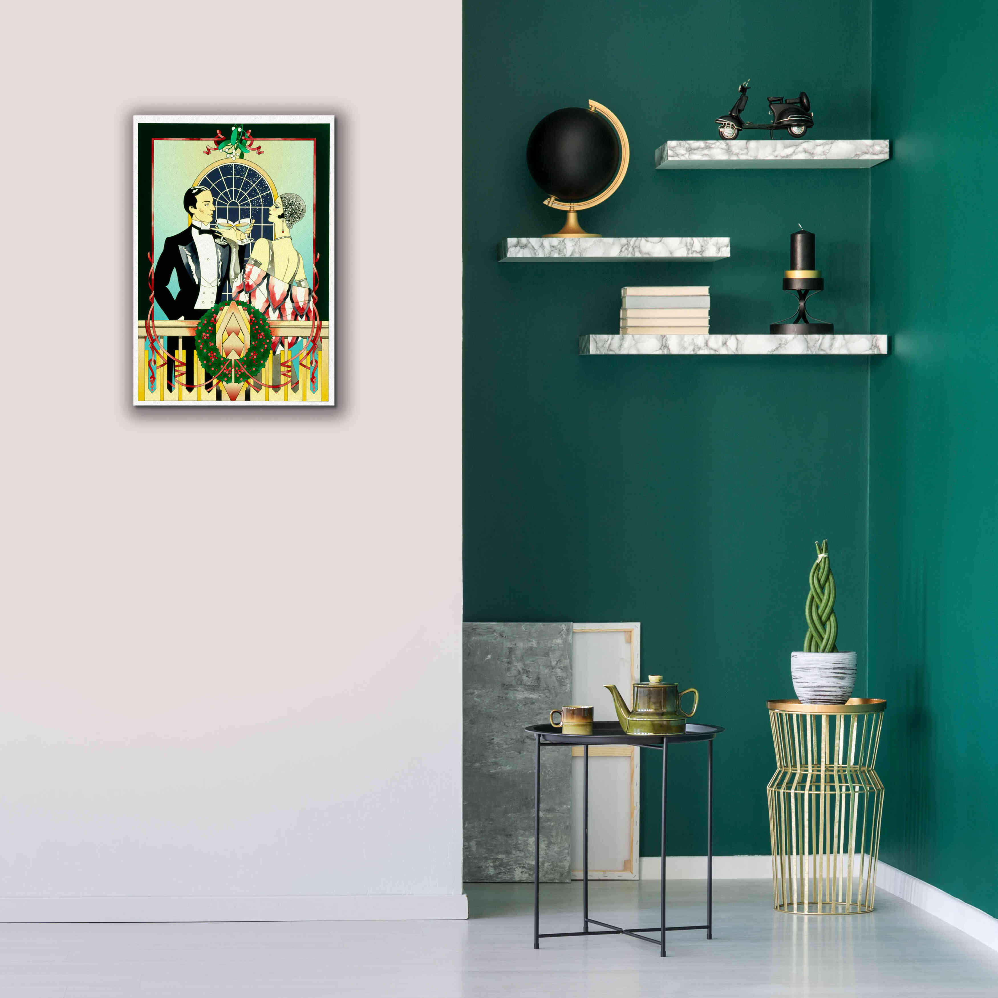 'Christmas Toast' by David Chestnutt, Giclee Canvas Wall Art,18 x 26