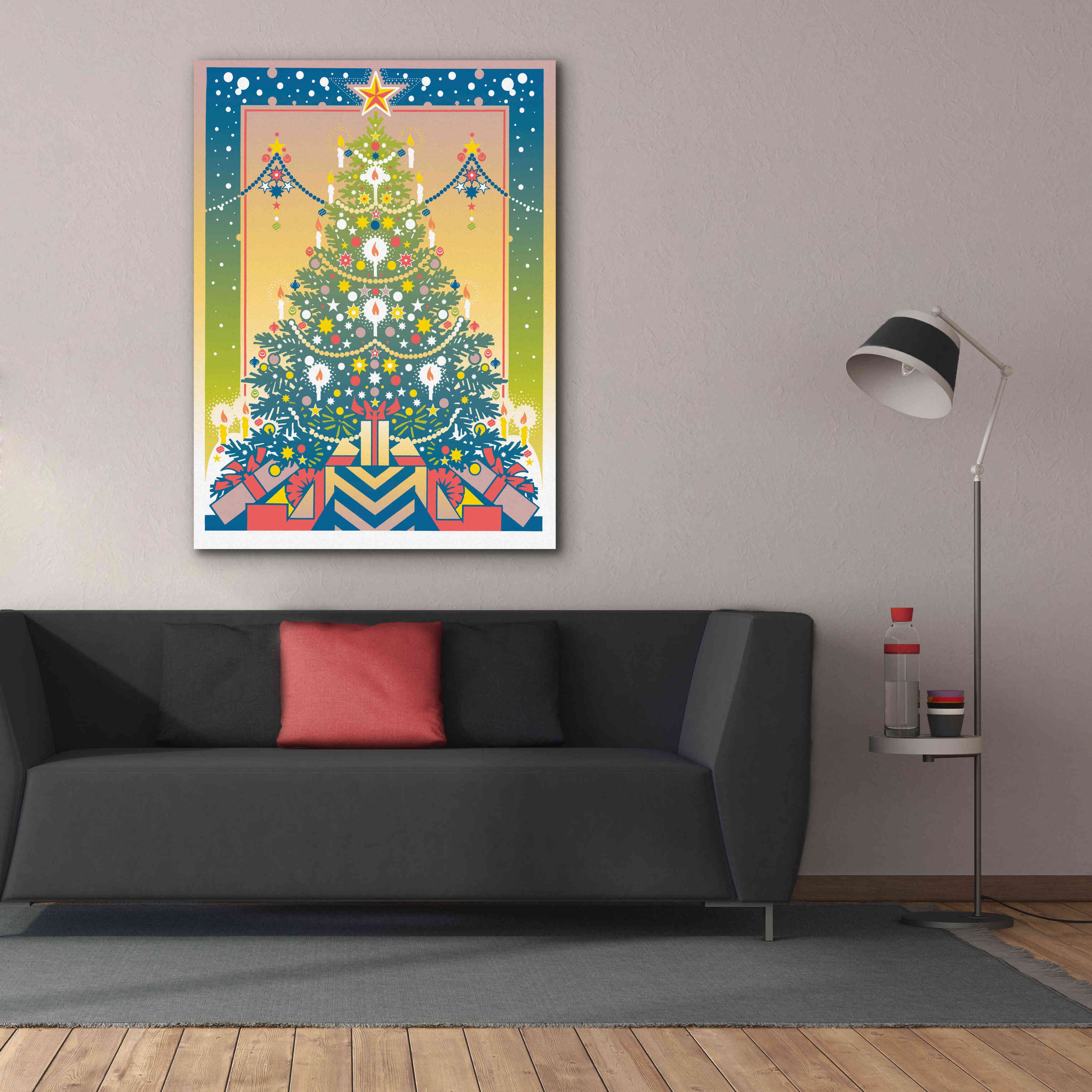 'Christmas Tree' by David Chestnutt, Giclee Canvas Wall Art,40 x 54