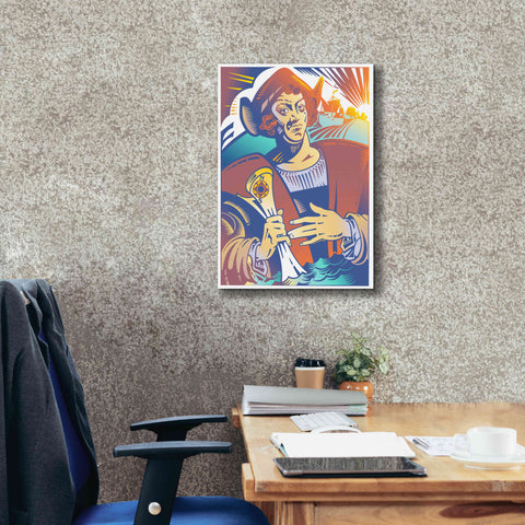 Image of 'Christopher Columbus' by David Chestnutt, Giclee Canvas Wall Art,18 x 26