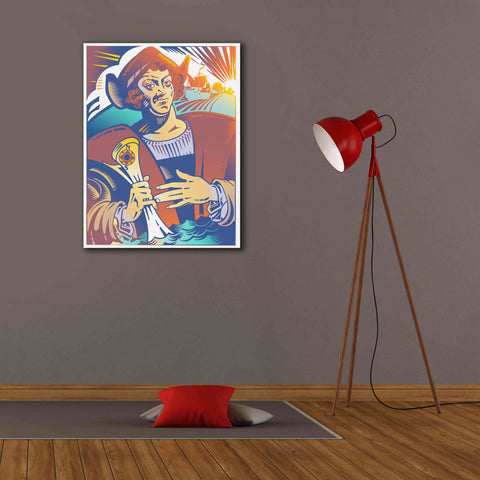 Image of 'Christopher Columbus' by David Chestnutt, Giclee Canvas Wall Art,26 x 34